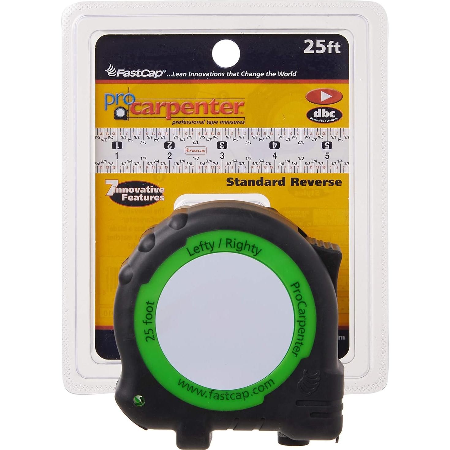 Cinta Métrica FastCap PSSR-25 de 7.6 m con Sacapuntas