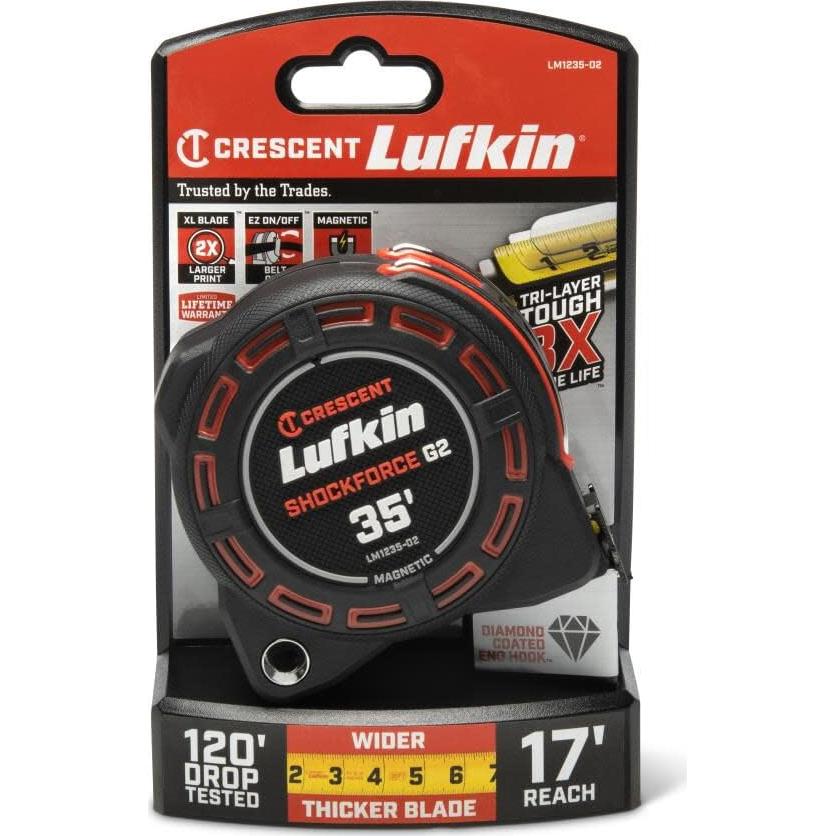 Cinta Métrica Magnética Lufkin Shockforce G2 5.18m