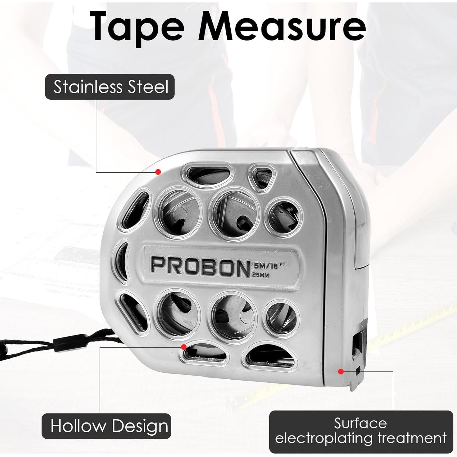 Cinta Métrica Acero Inoxidable Mimoyalaso 5m Doble Escala