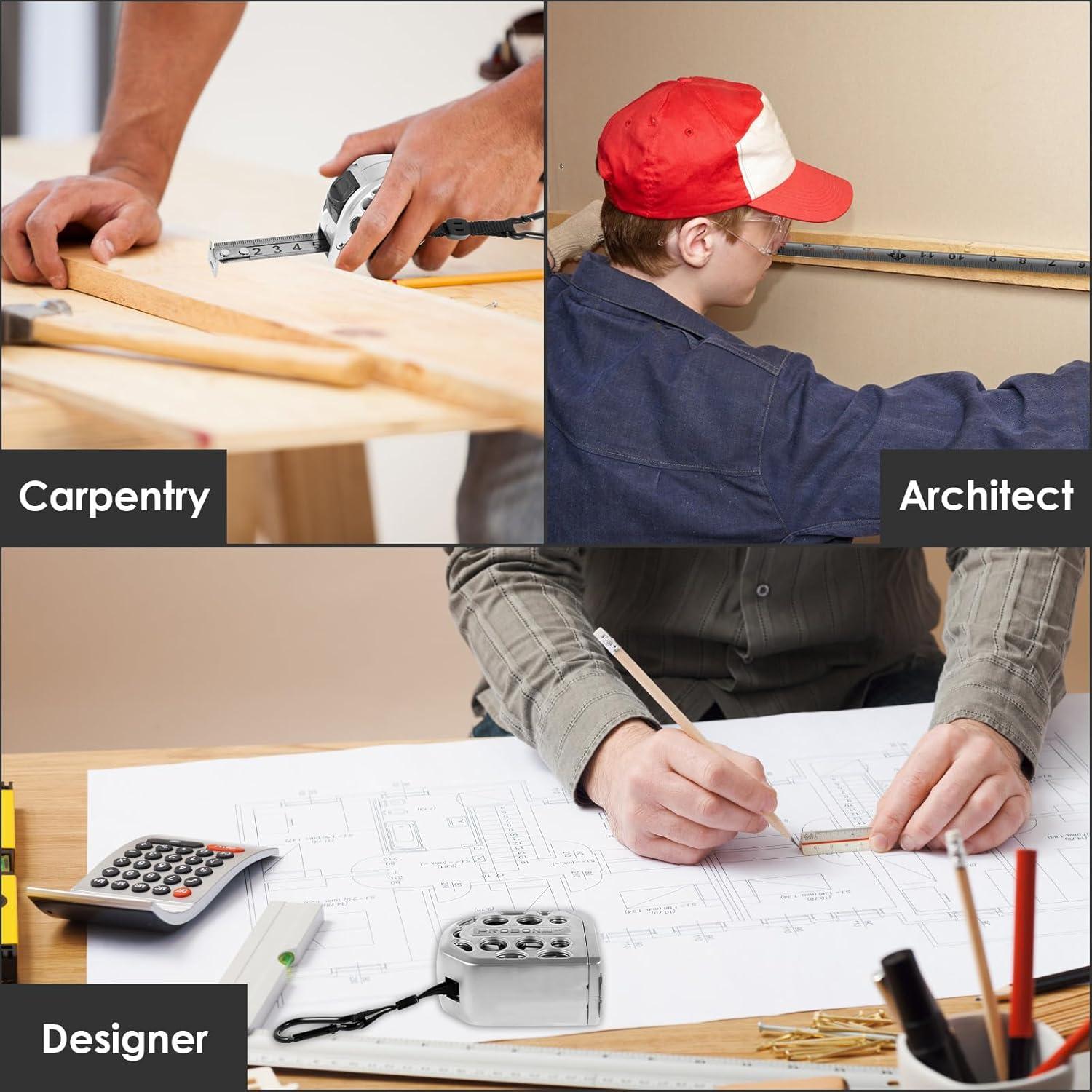 Cinta Métrica Hevtsde 5 m Acero Inoxidable Doble Escala