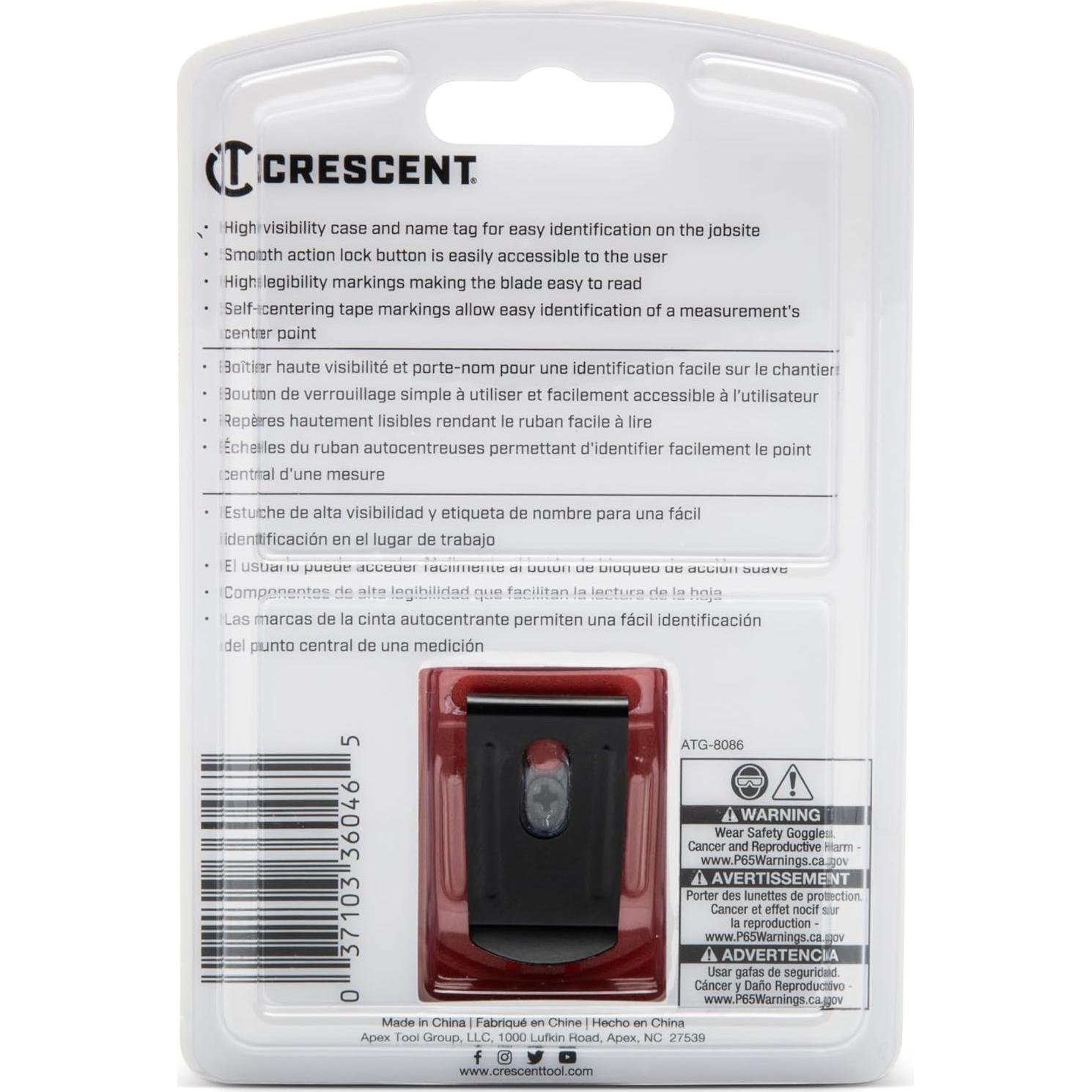 Cinta Métrica Auto-Centrante Lufkin 7.6 m - L625SC-02