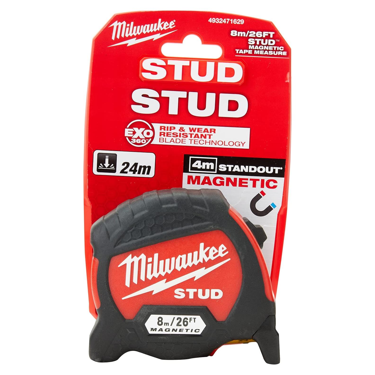 Cinta Métrica Magnética Milwaukee Stud GEN 2 8m