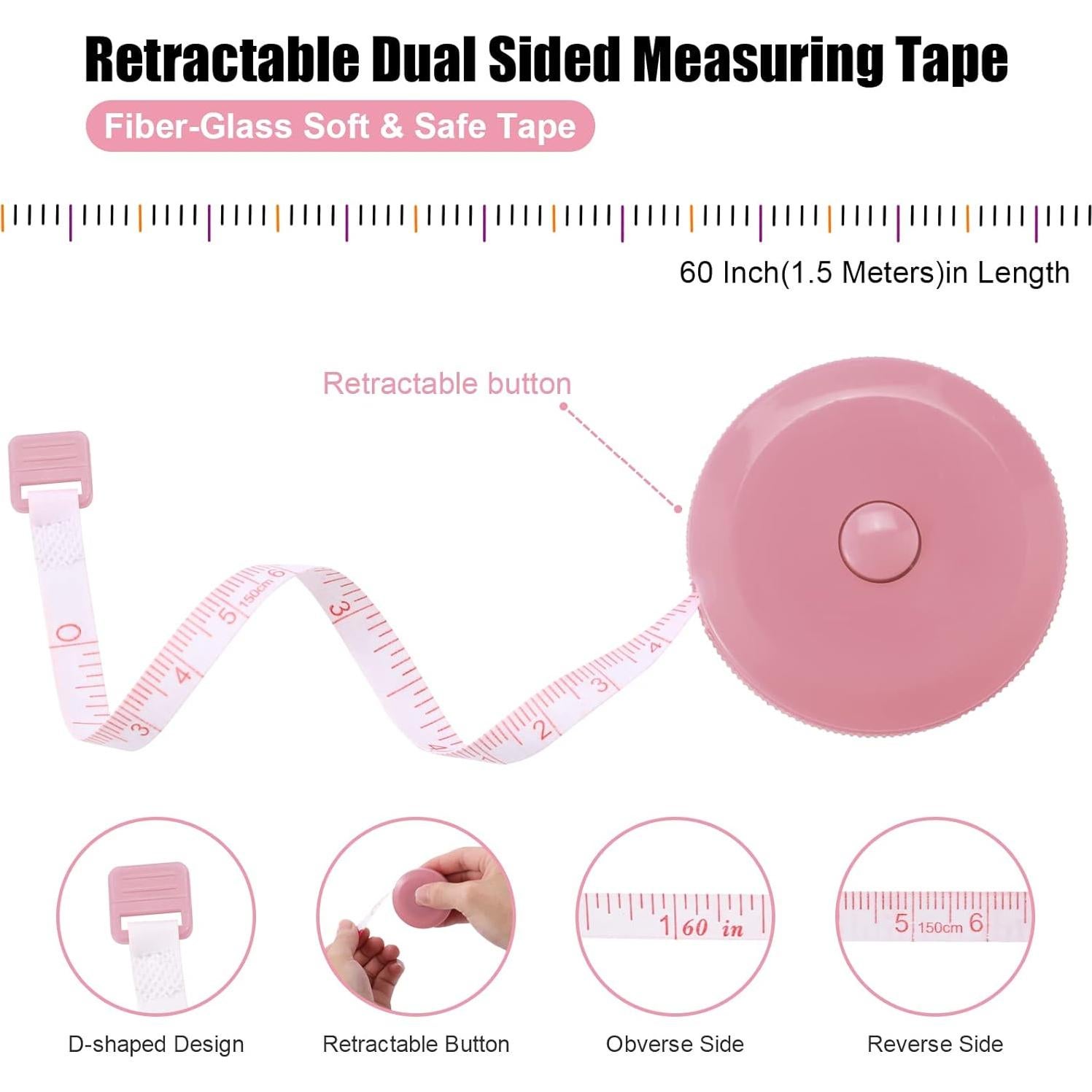 Cinta Métrica Retráctil BUSHIBU 152,4 cm Paquete de 12