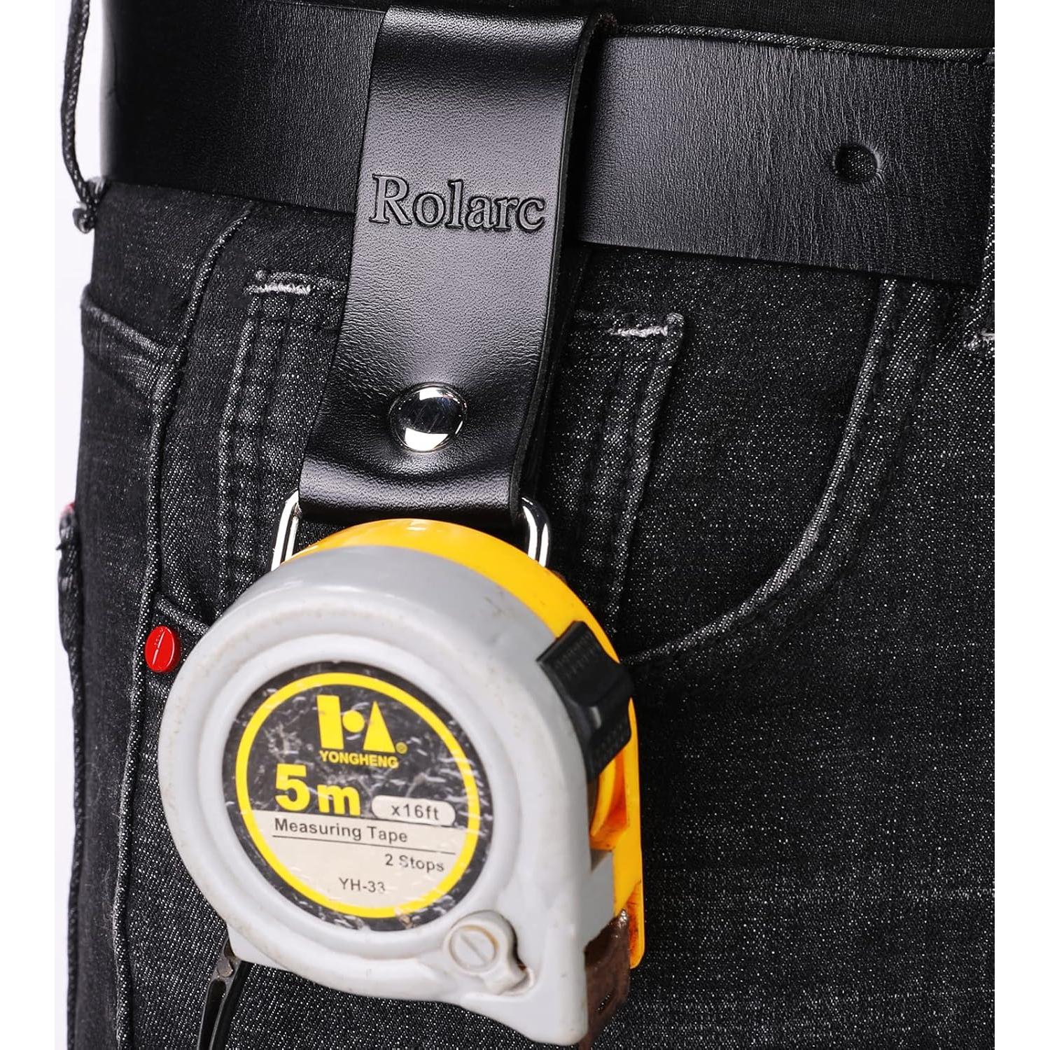 Soporte para Cinta Métrica Rolarc Herramienta 002 Cuero Negro
