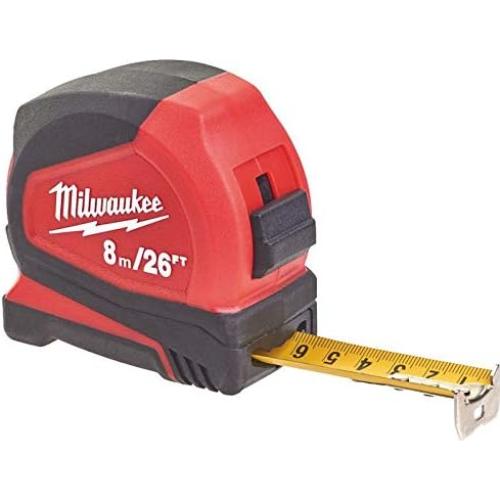 Cinta Métrica Milwaukee 8m Pro Compacta Roja