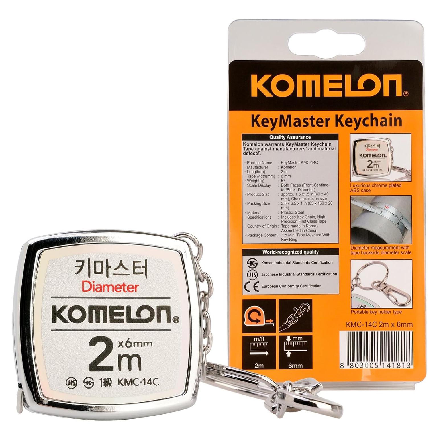 Medidor de Cinta Métrica Komelon KMC-14C 2m con Llavero