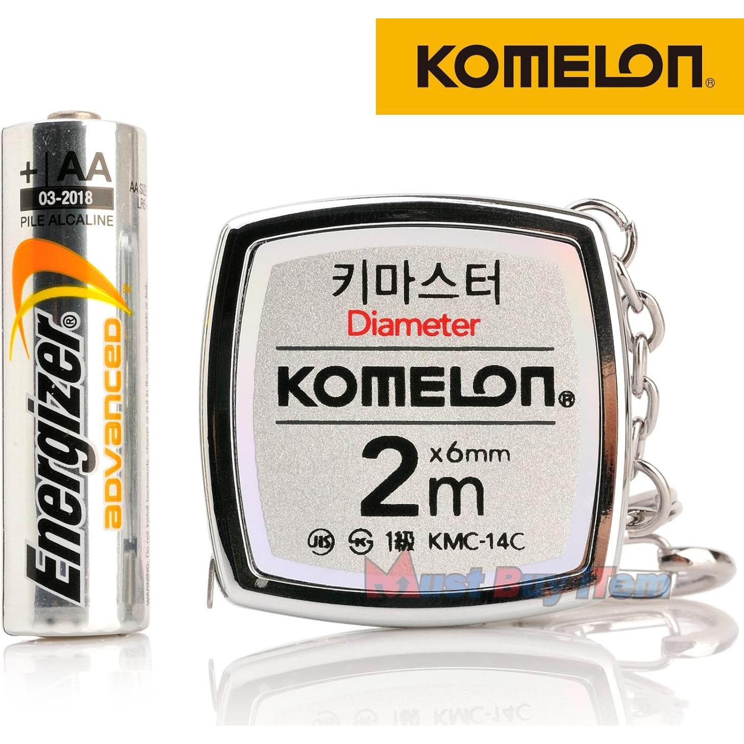 Medidor de Cinta Métrica Komelon KMC-14C 2m con Llavero