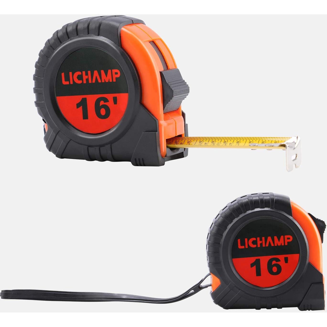 Cinta Métrica LICHAMP 4.88m Retráctil Paquete de 6