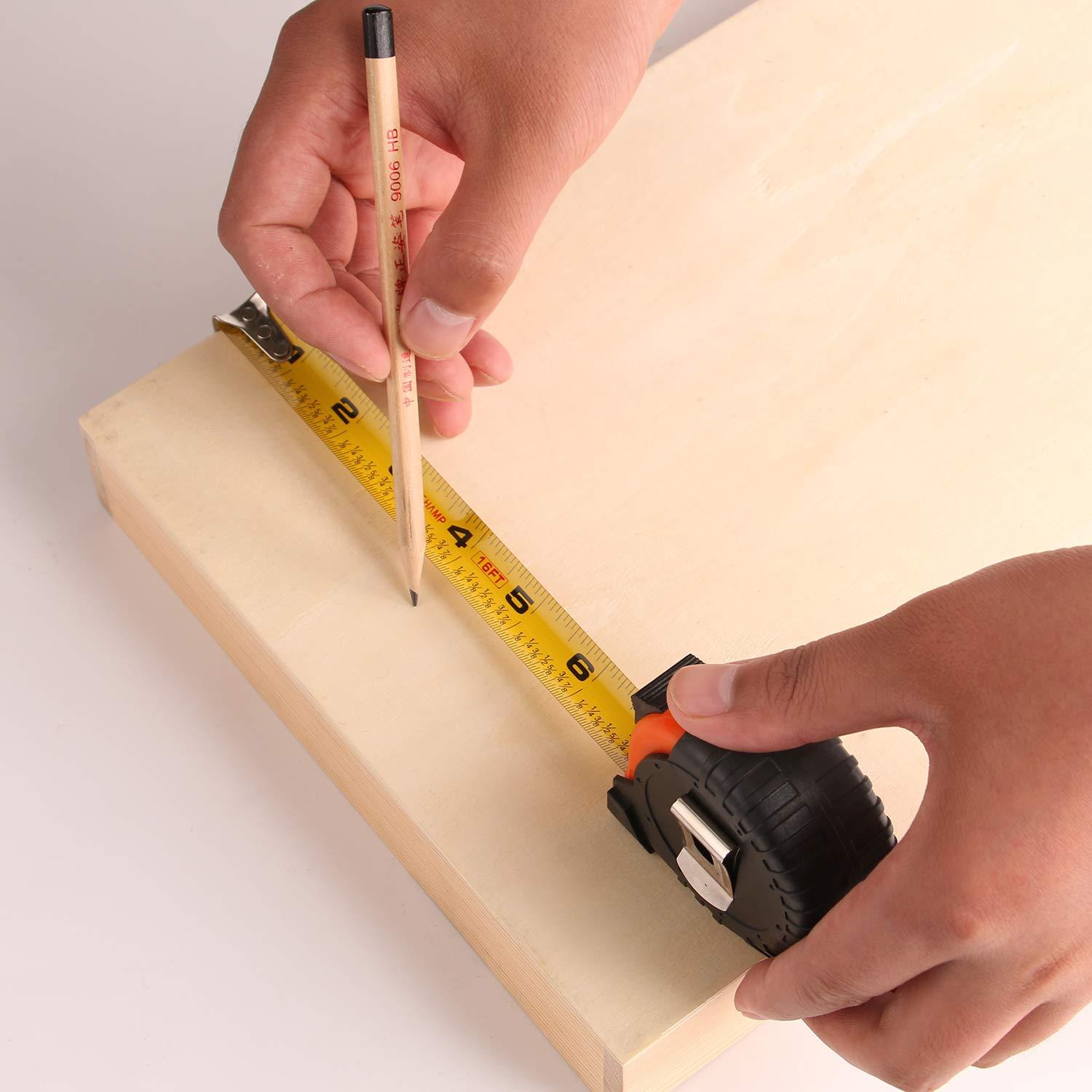 Cinta Métrica LICHAMP 4.88m Retráctil Paquete de 6