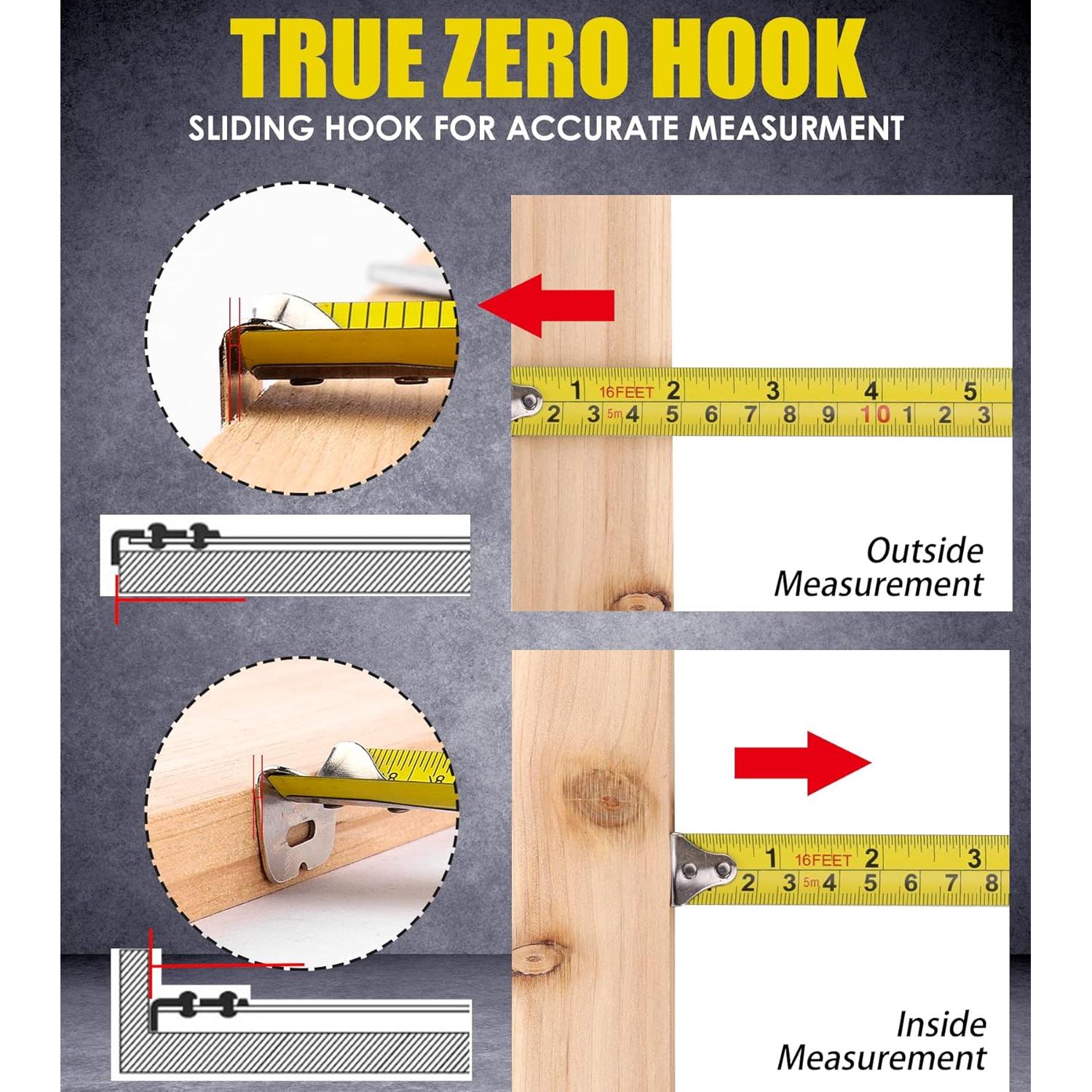 Cinta Métrica DOWELL 4.88m Hoja de Acero con Gancho
