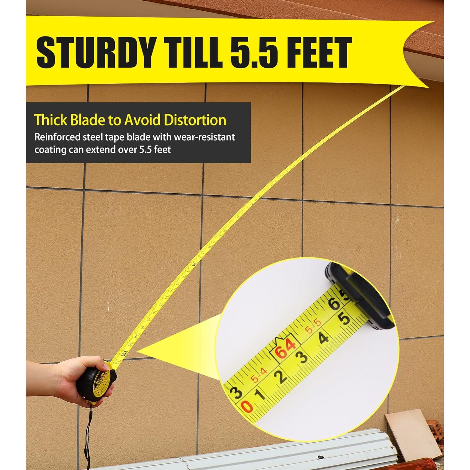 Cinta Métrica DOWELL 4.88m Hoja de Acero con Gancho