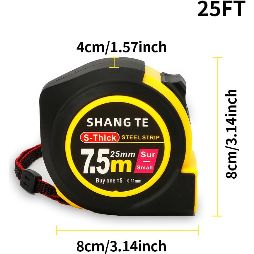 Cinta Métrica 2 Paquetes 7,62m con Fracciones UnslQonds