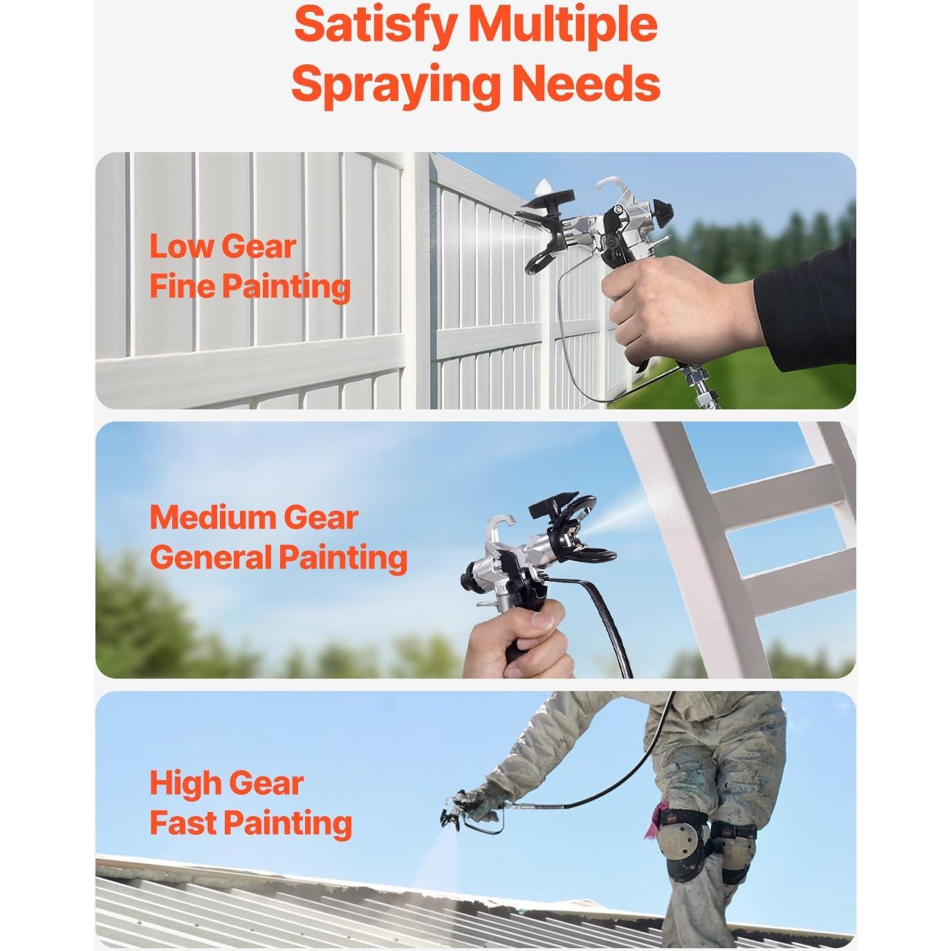 Pulverizador de Pintura Airless VEVOR 750W 3000PSI Eficiente