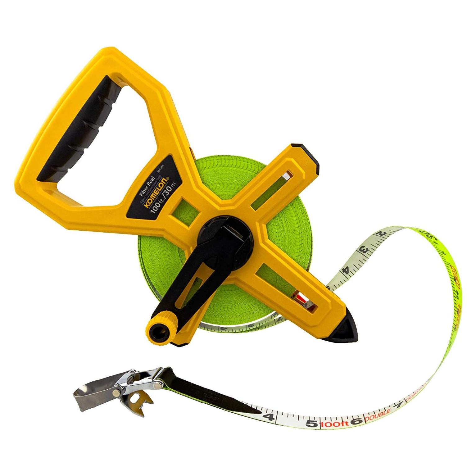 Cinta Métrica Komelon 6611IM 30m Fibra de Vidrio Doble Escala