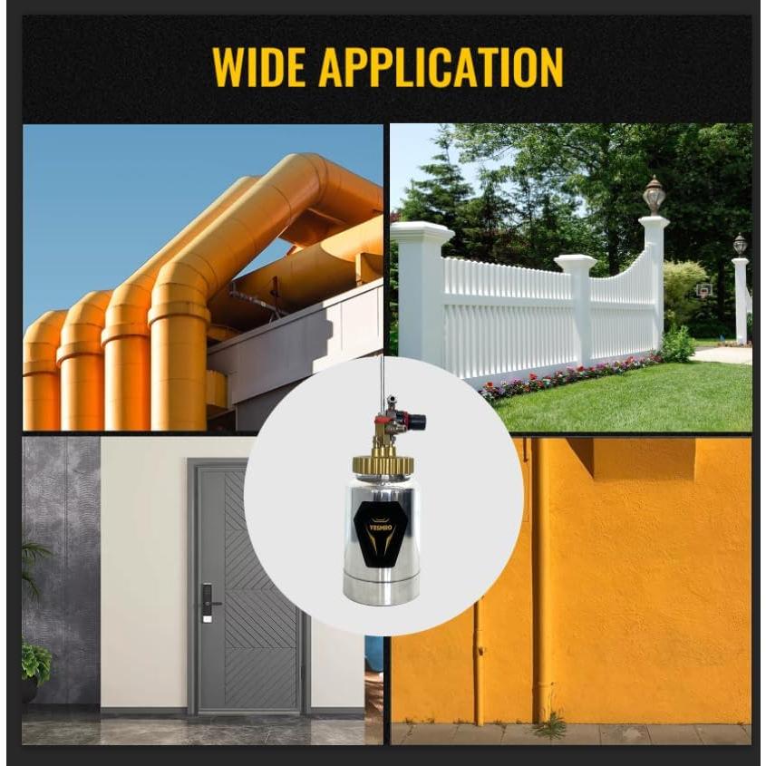 Pistola de Pulverización YESMRO 2L 2mm para Pintura