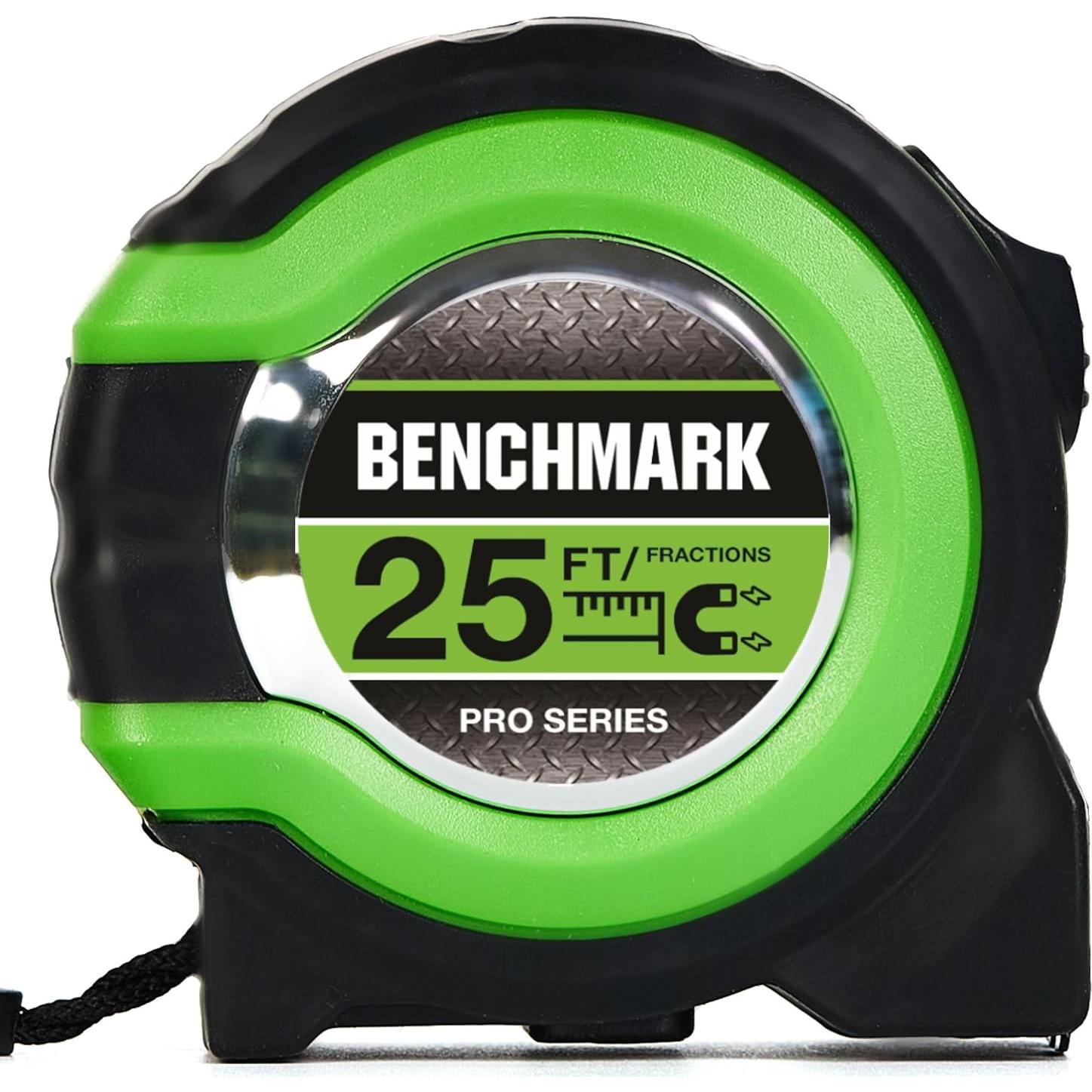 Cinta Métrica Benchmark - Paquete de 3 - 7,62 m - Verde