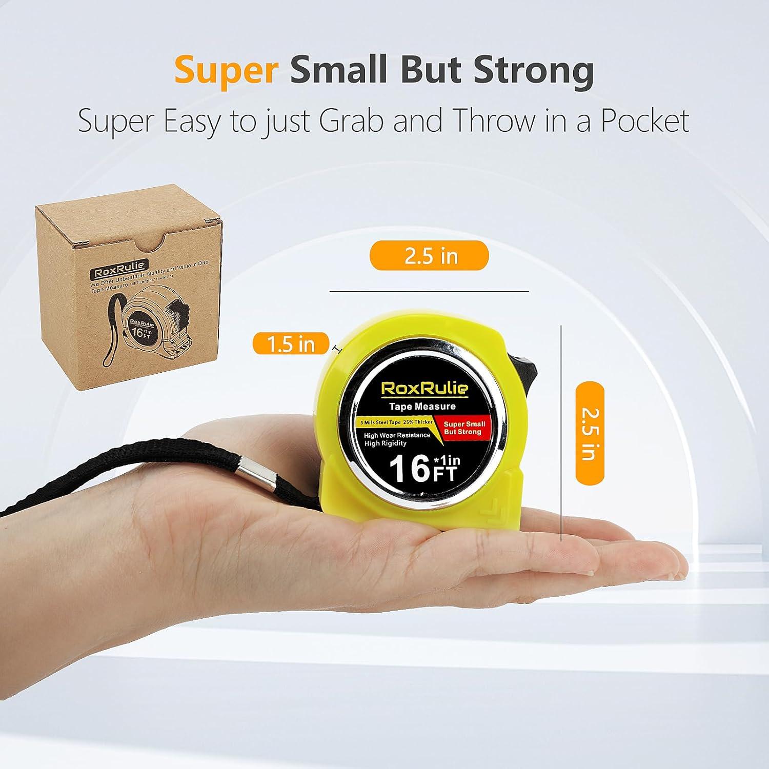 Cinta Métrica RoxRulie 5m con Lectura Fraccionaria