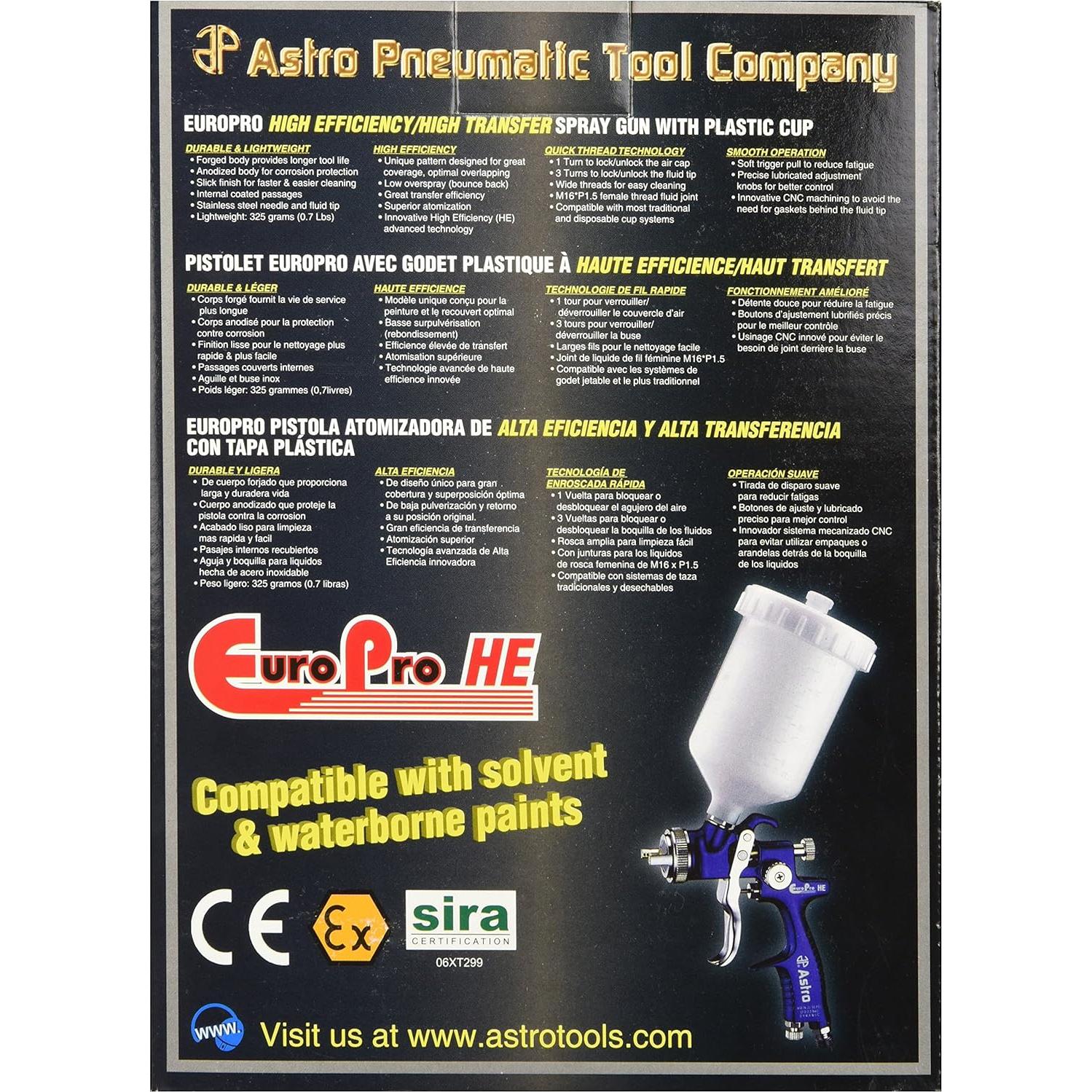 Pistola de Pulverización Astro EUROHE103 1.3mm 600ml