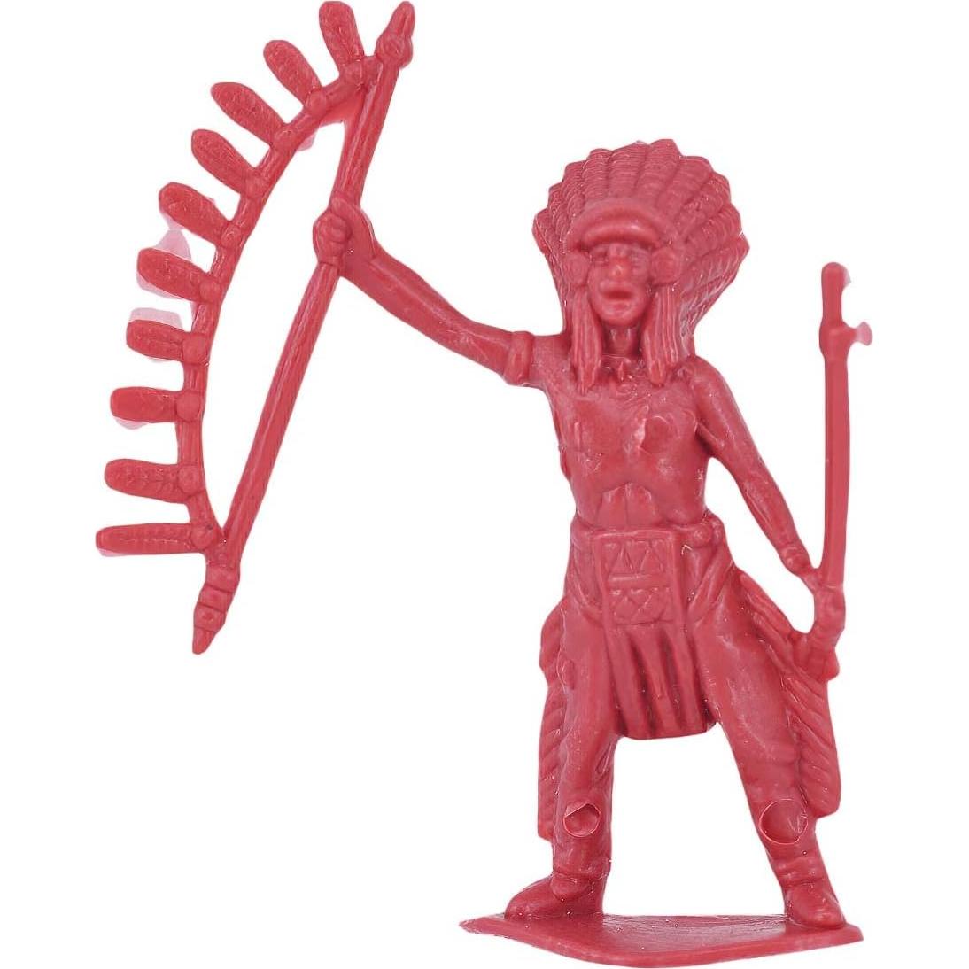 60 Figuras de Vaquero Indio Lynkaye 4 cm Diversión