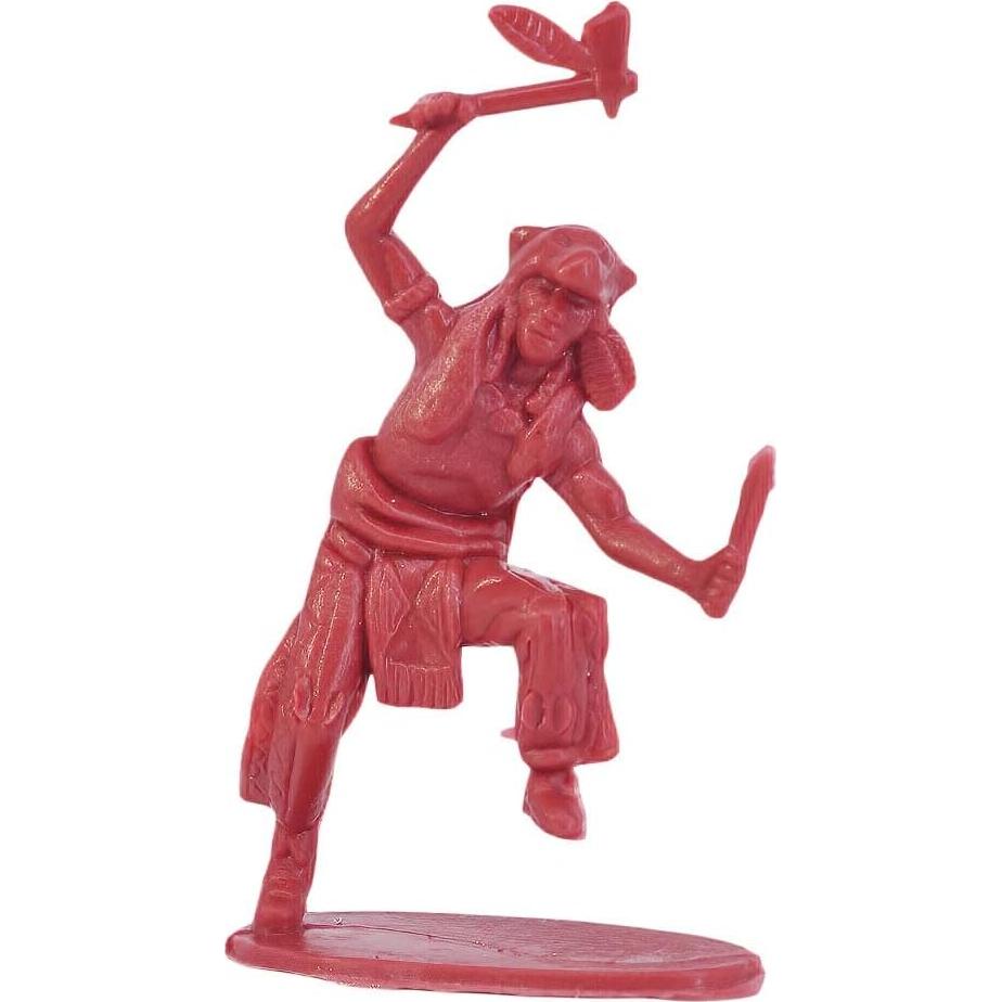 60 Figuras de Vaquero Indio Lynkaye 4 cm Diversión