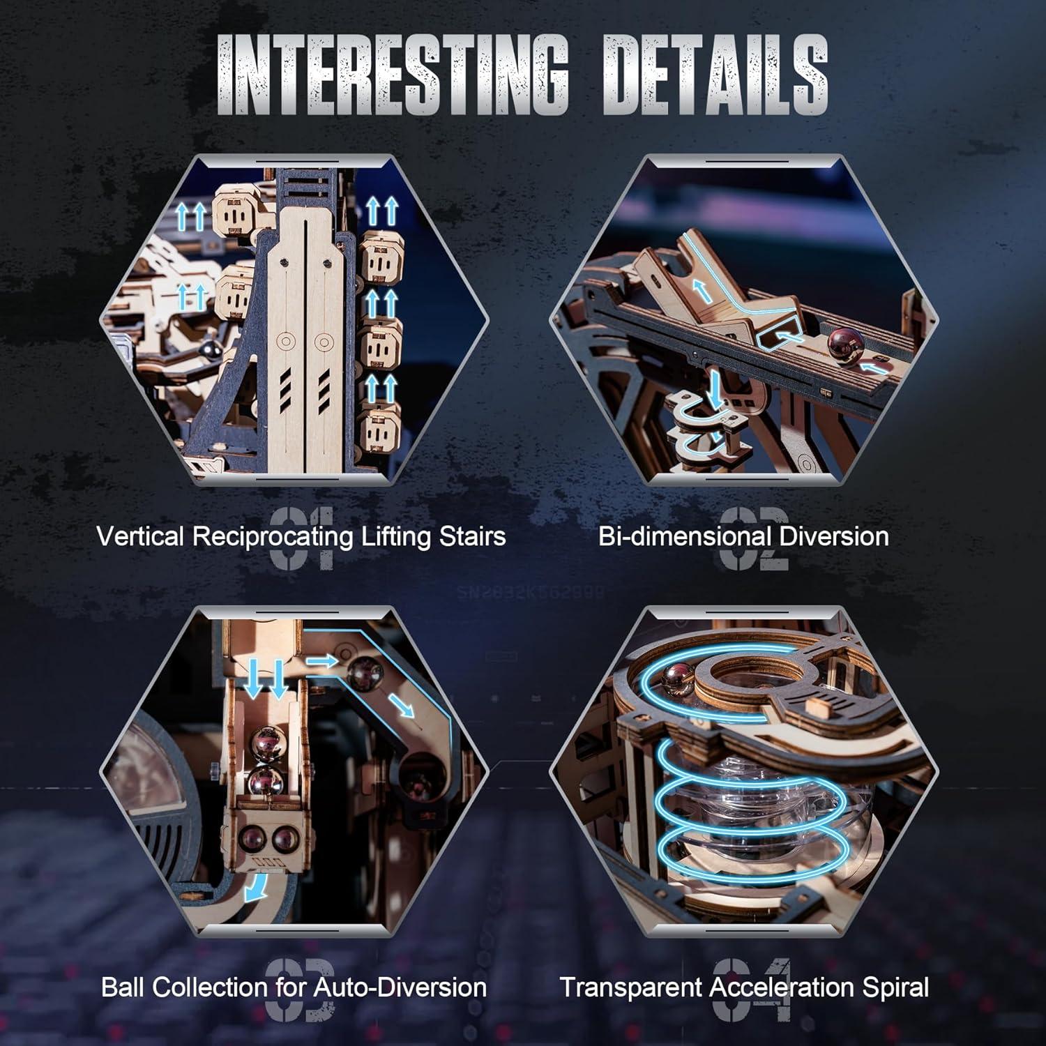 Rompecabezas 3D RoWood LGC01 Espacioporto Eléctrico