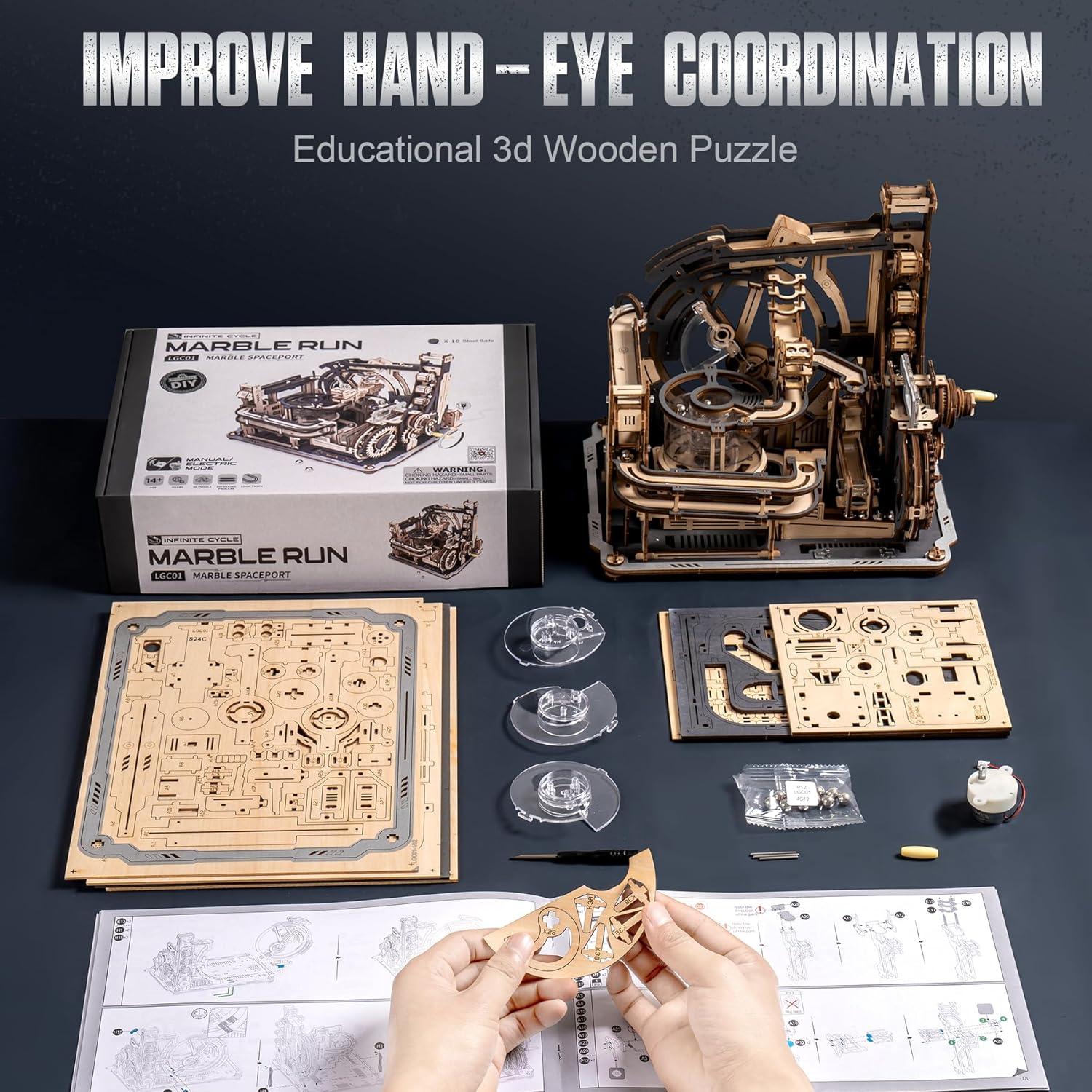 Rompecabezas 3D RoWood LGC01 Espacioporto Eléctrico