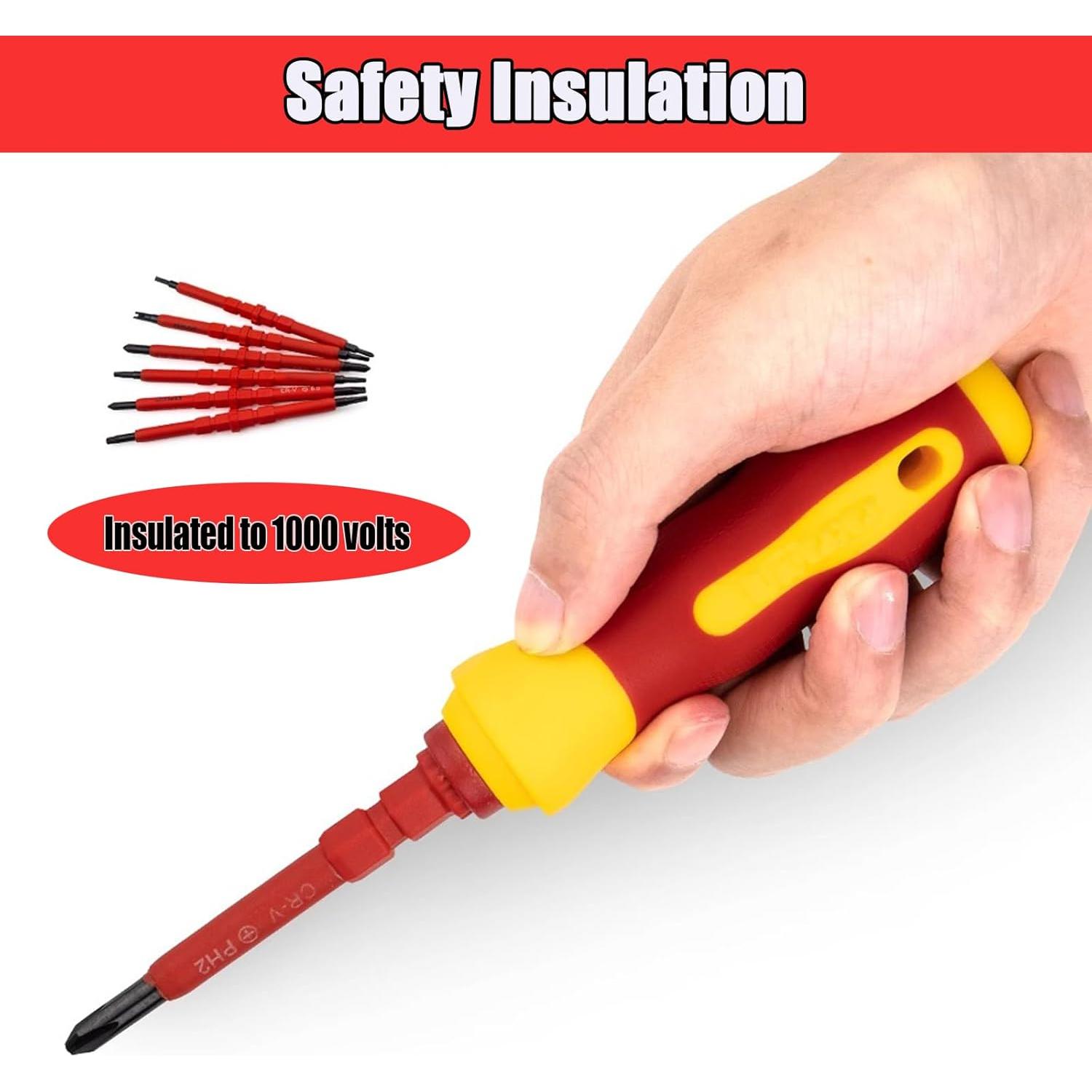 Juego de Destornilladores Aislados Canlaten·U 14 en 1 Magnético