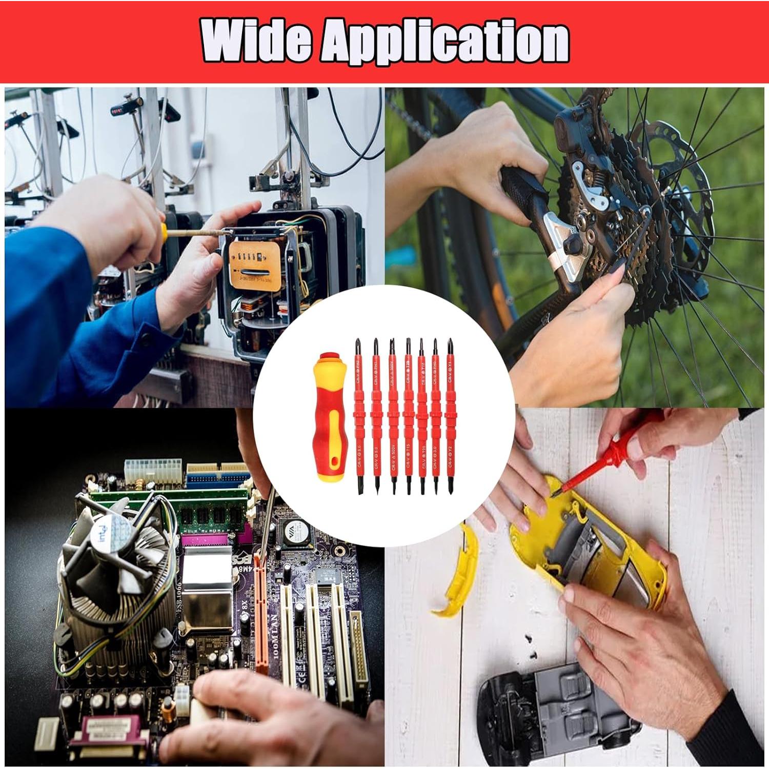Juego de Destornilladores Aislados Canlaten·U 14 en 1 Magnético