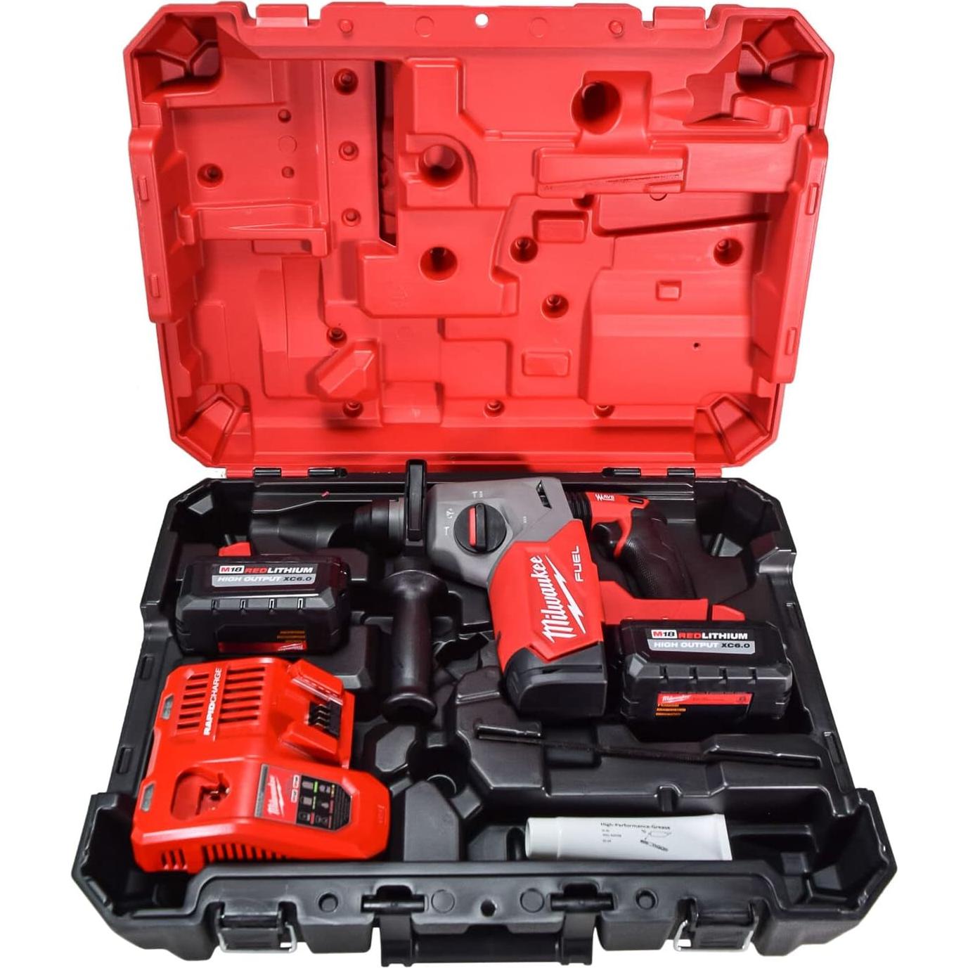 Martillo Rotativo Cordless SDS Plus Milwaukee 2912-22 1" 6 Ah