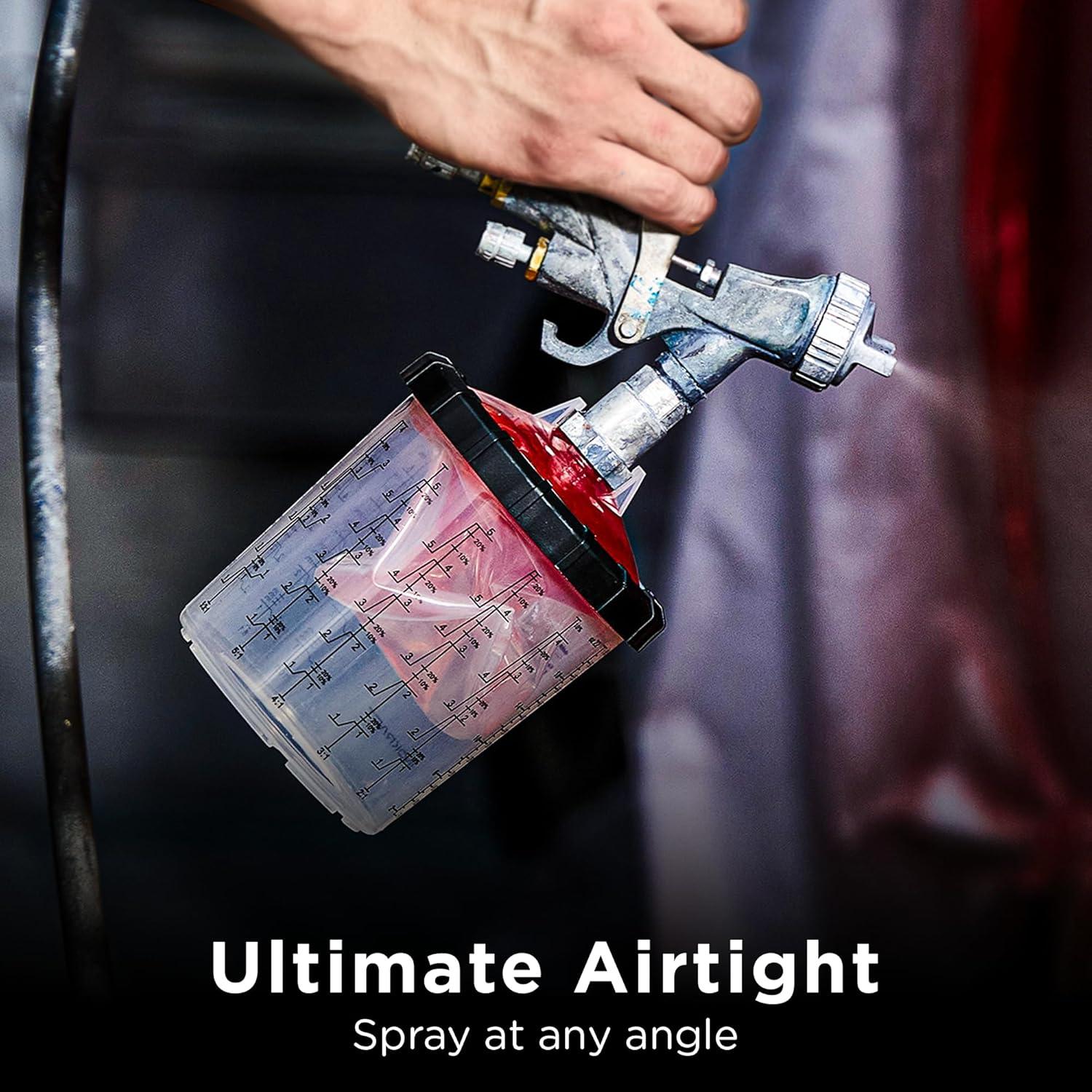 InoKraft Vaso Spray Pintura 650ml con 45 Vasos y Tapas