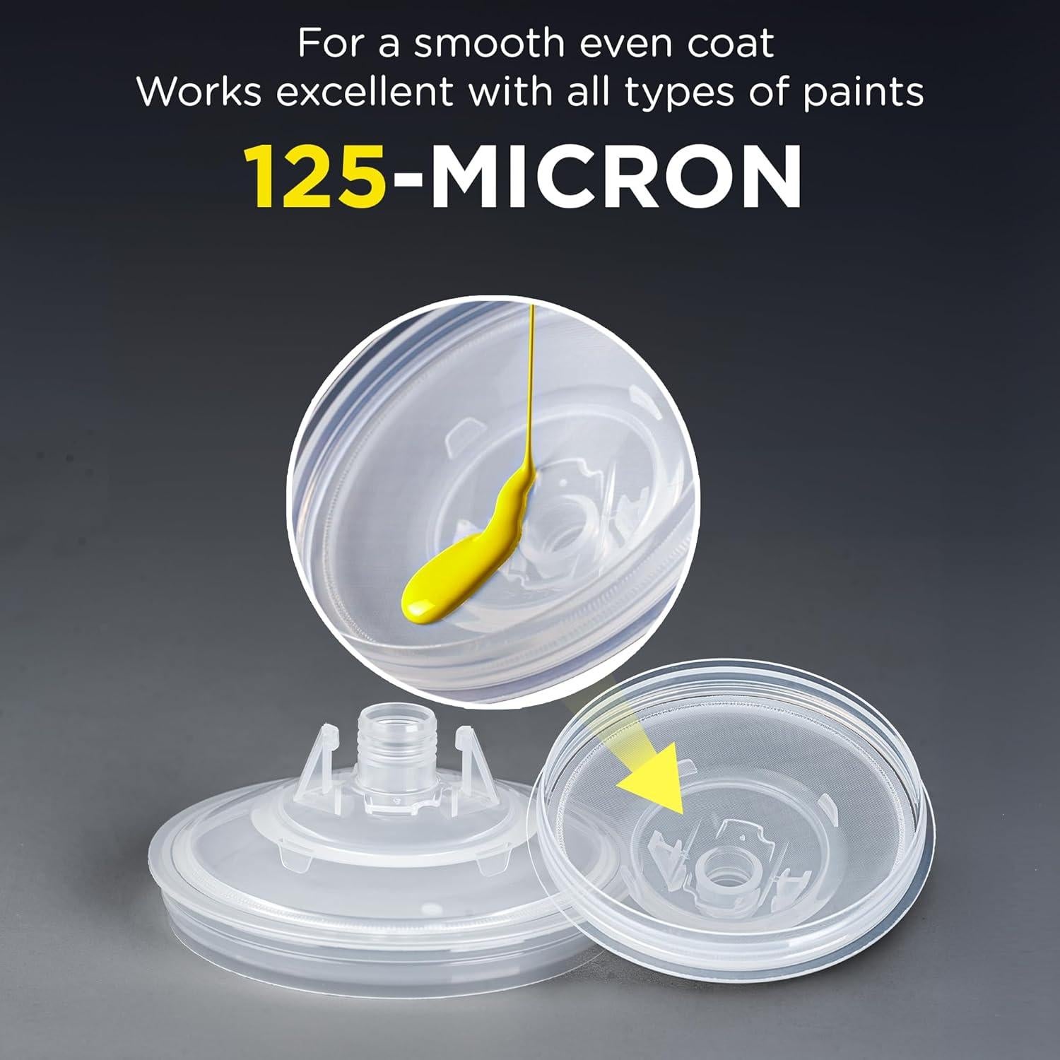 InoKraft Vaso Spray Pintura 650ml con 45 Vasos y Tapas