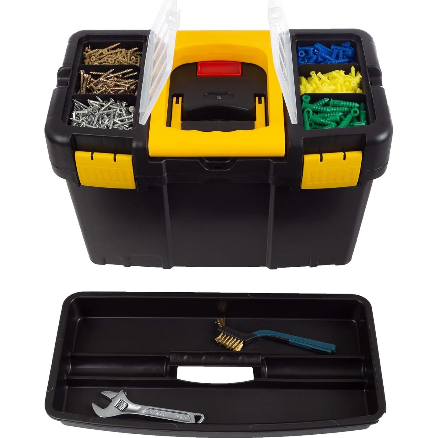 Caja de Herramientas Portátil Stalwart 2-en-1 con Ruedas