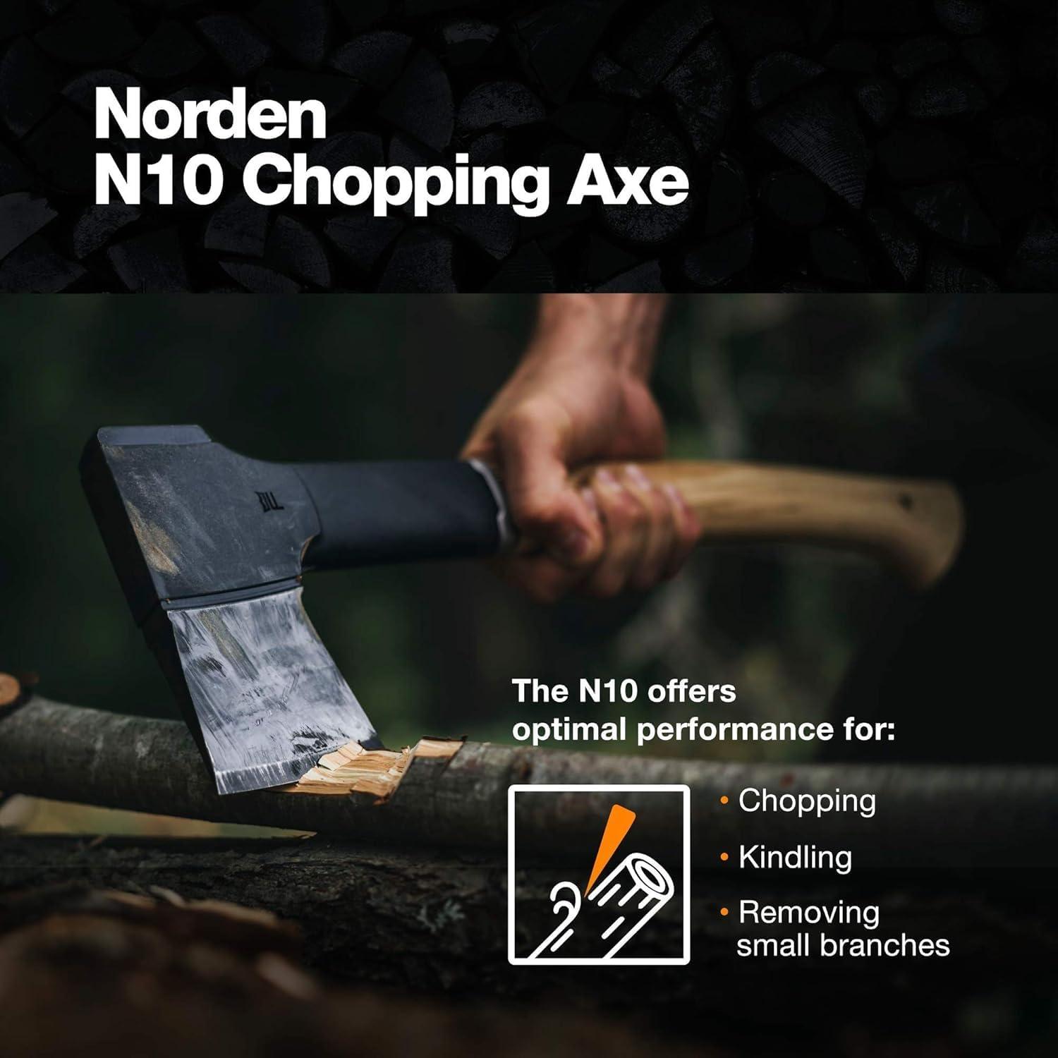 Hacha de Picado Fiskars Norden N10 de Madera de Hickory