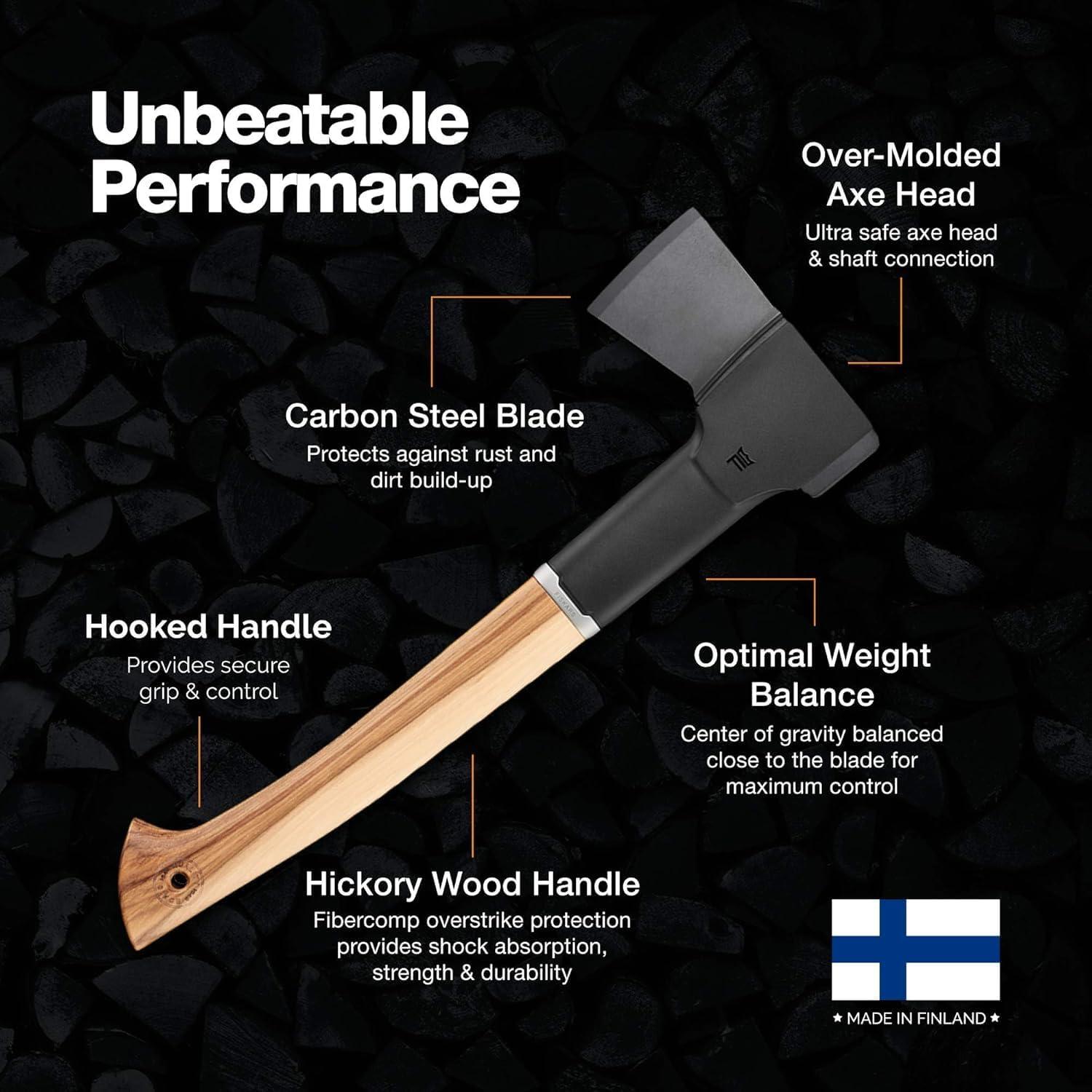 Hacha de Picado Fiskars Norden N10 de Madera de Hickory