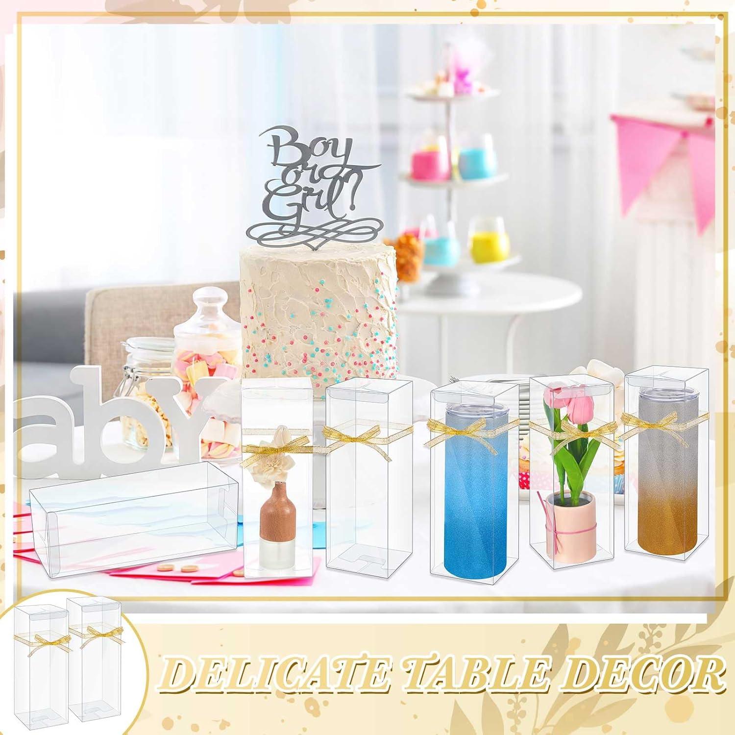 Cajas de Regalo Transparentes Beeveer para Tazas 50 Pcs