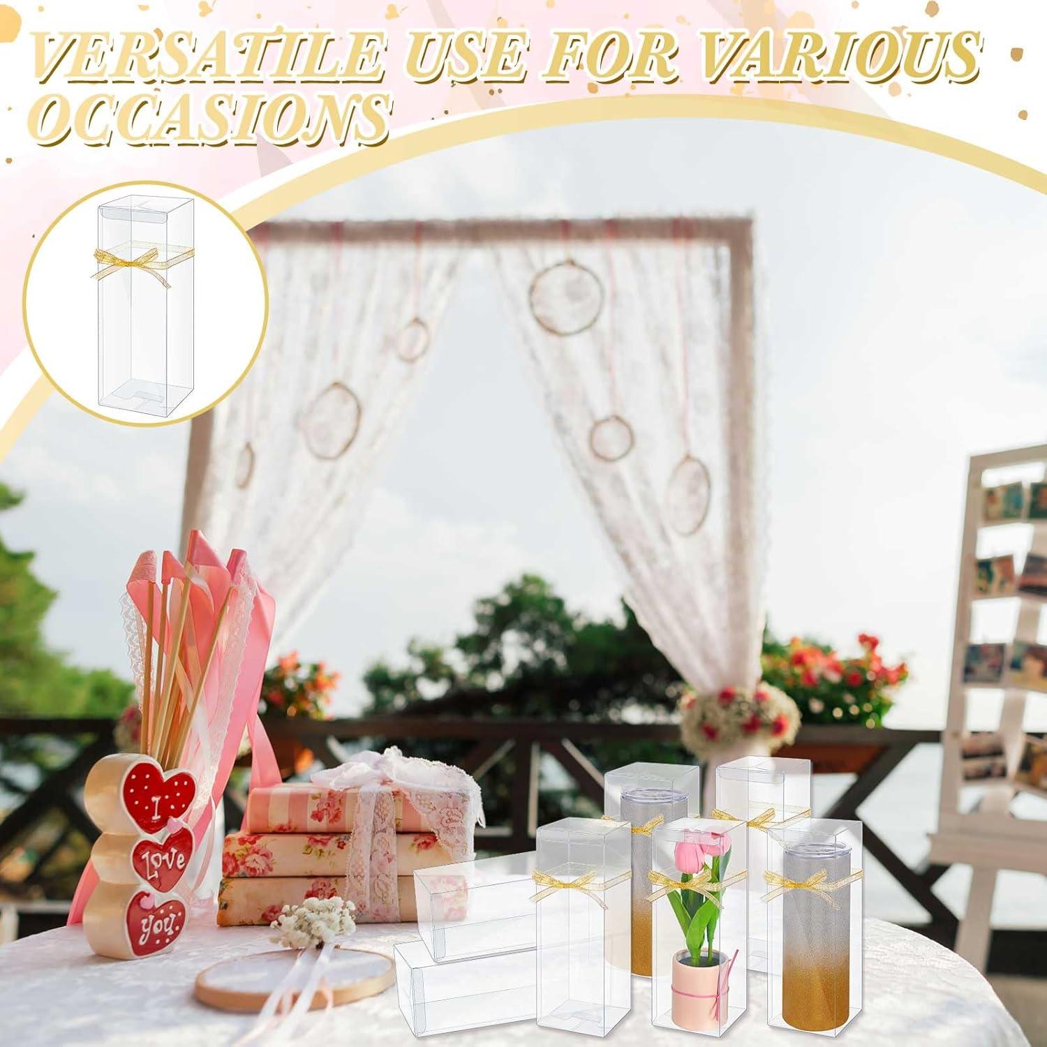 Cajas de Regalo Transparentes Beeveer para Tazas 50 Pcs