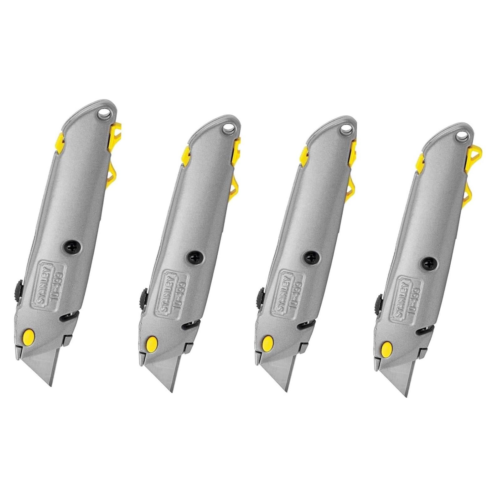 Cuchillo Utility Retráctil Stanley 10-499 - Paquete de 4