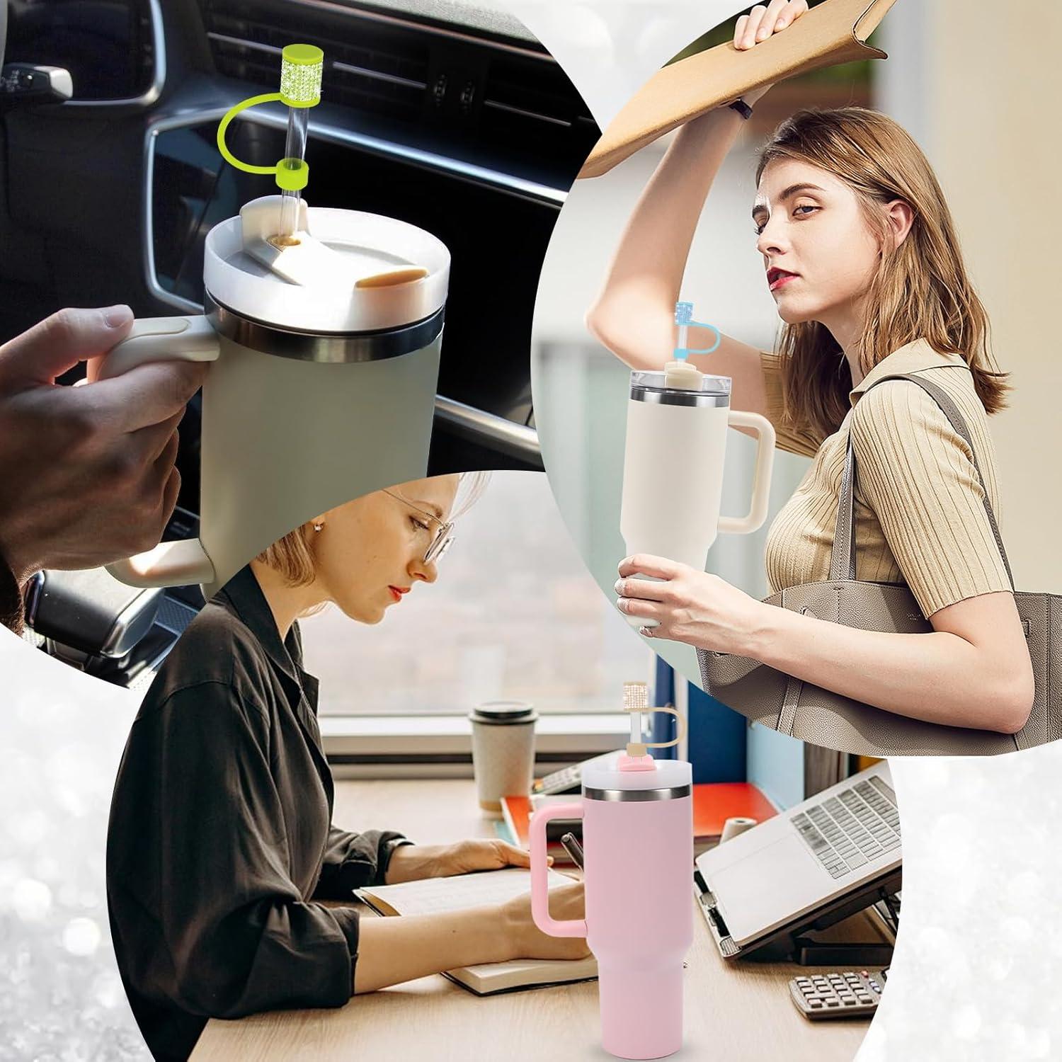 Juego de Cubiertas de Paja 3tyto para Vaso Stanley 4Pcs