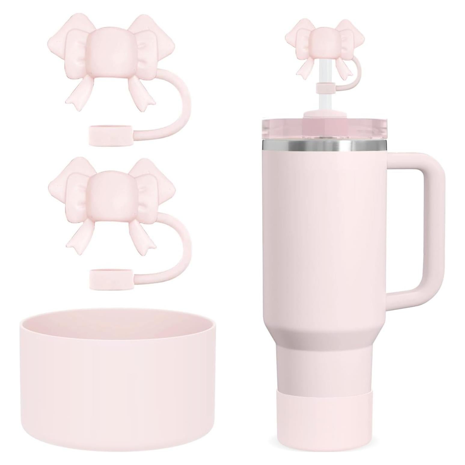 Cubierta de paja y bota rosa DANTY para Stanley Cup 40/30/20 oz