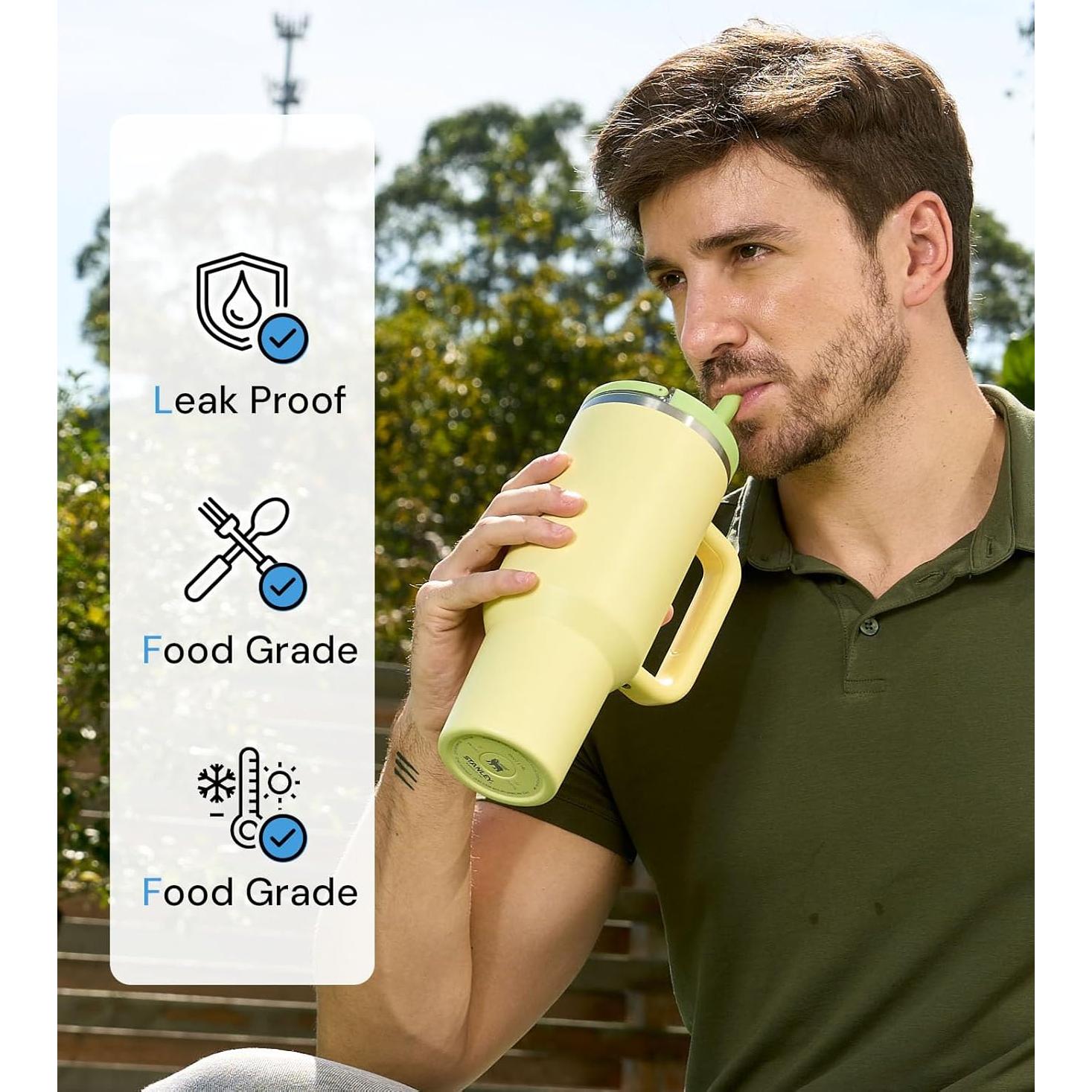 Paquete de 2 Tapas Flip para Vaso Stanley 40 oz - Azul y Verde