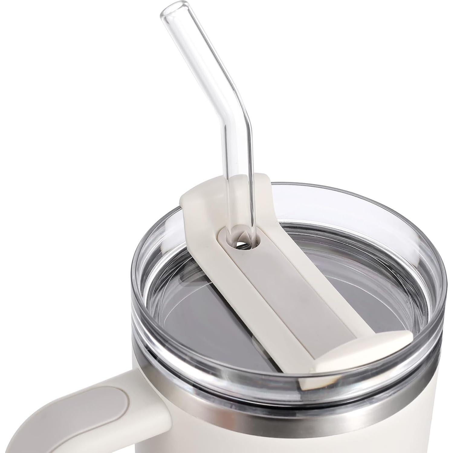 Pajitas de vidrio MYJIE 30,48 cm 12 Pcs reutilizables