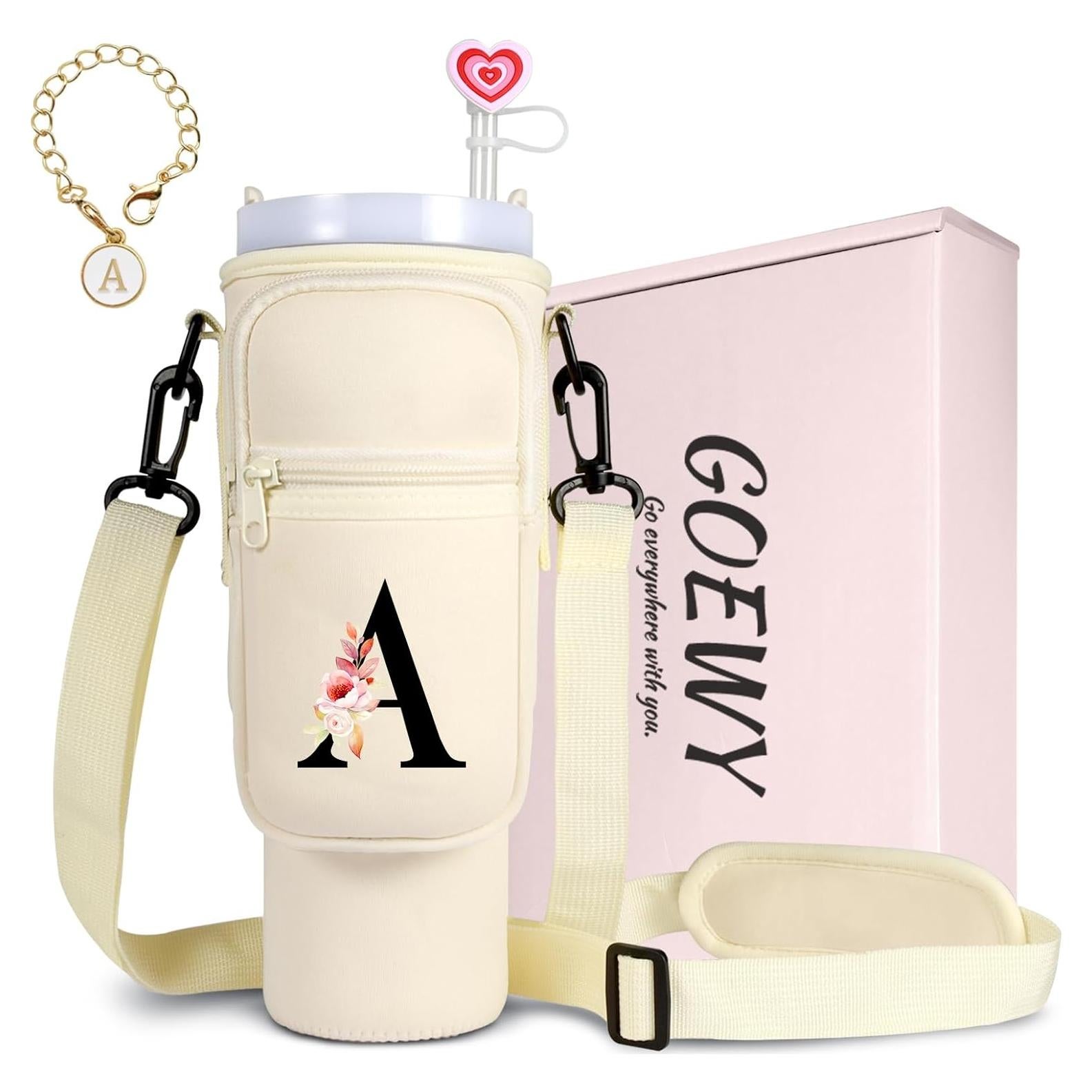 Bolsa Portabotellas GOEWY para Vaso Stanley 40 oz Crema