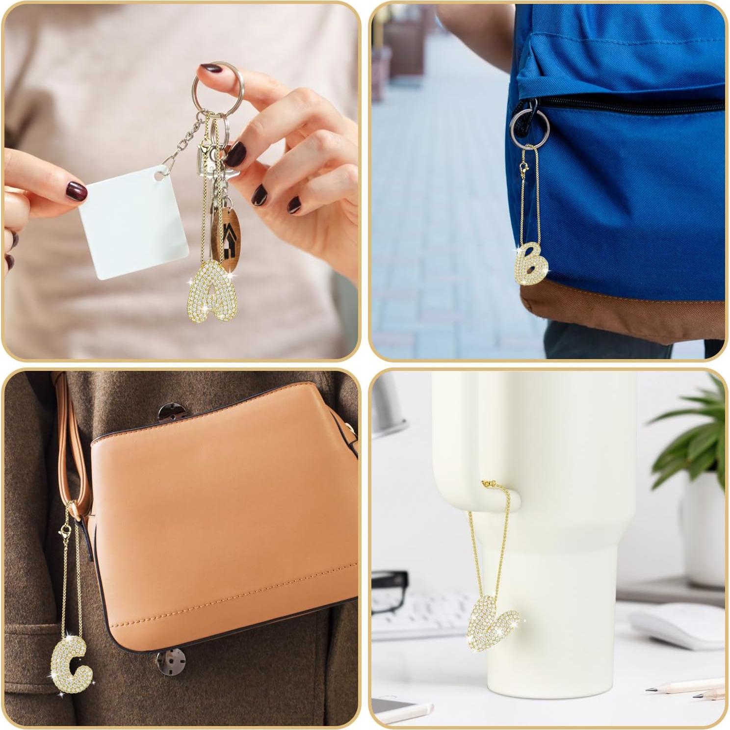 Letra Brillante Mokoart para Copa Stanley 40 Oz con Cadena