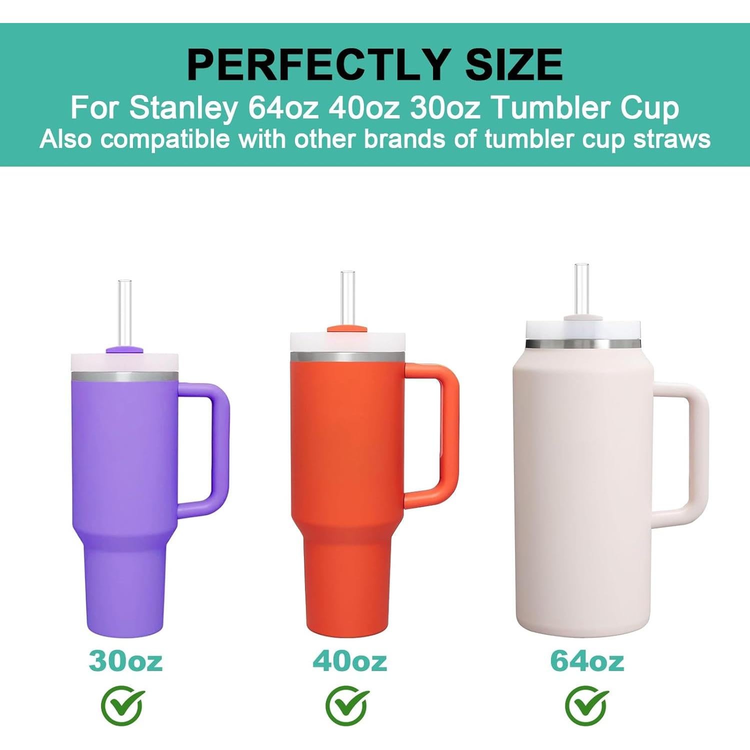 Pajitas Reutilizables Allwith para Taza Stanley 30-64 oz