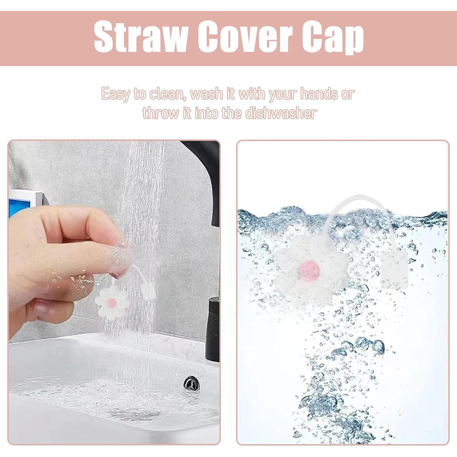 Cubiertas de Silicona SEMATA para Pajitas 6 Piezas Coloridas