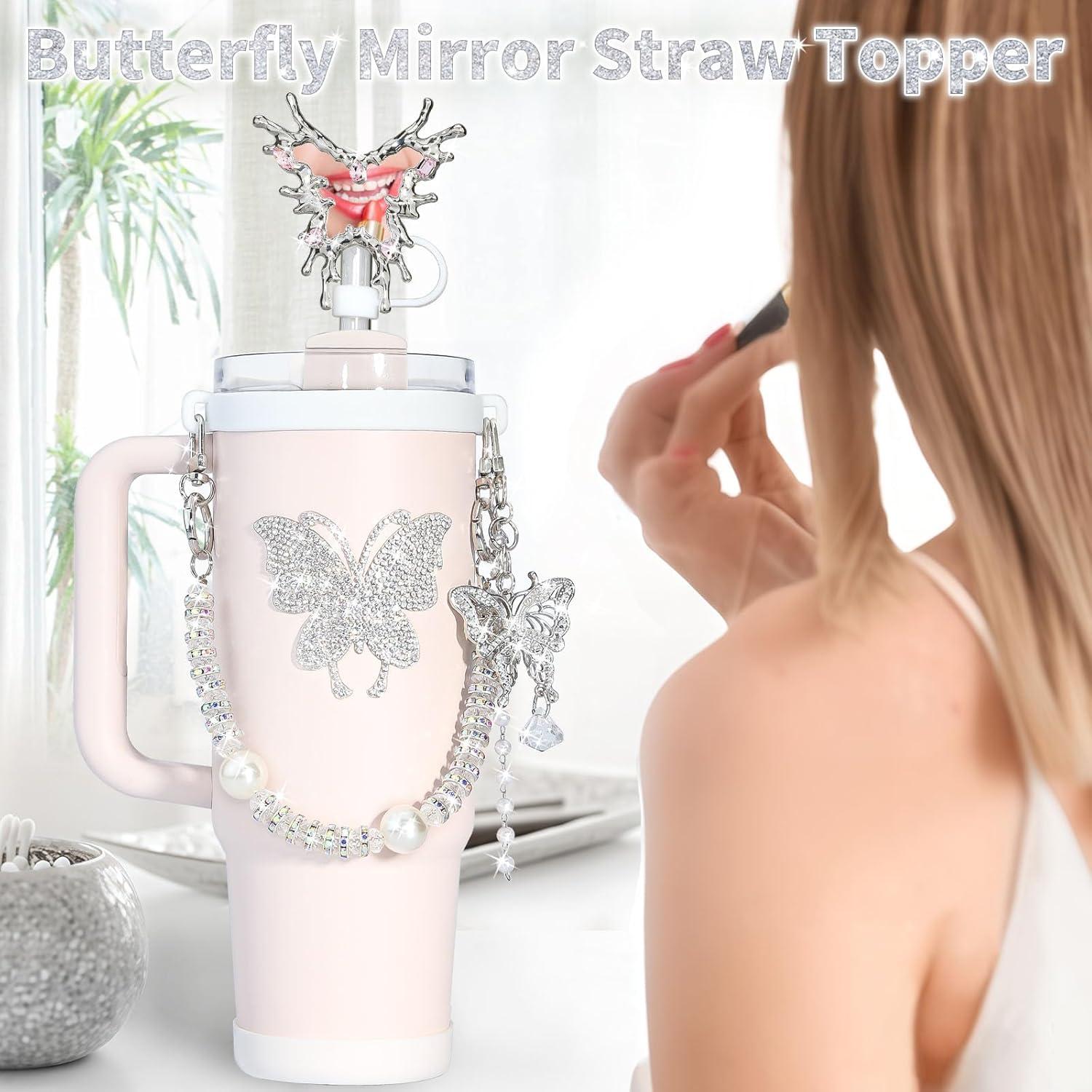 Accesorios para Taza Stanley ZYBIDEAL con Espejo y Mariposa