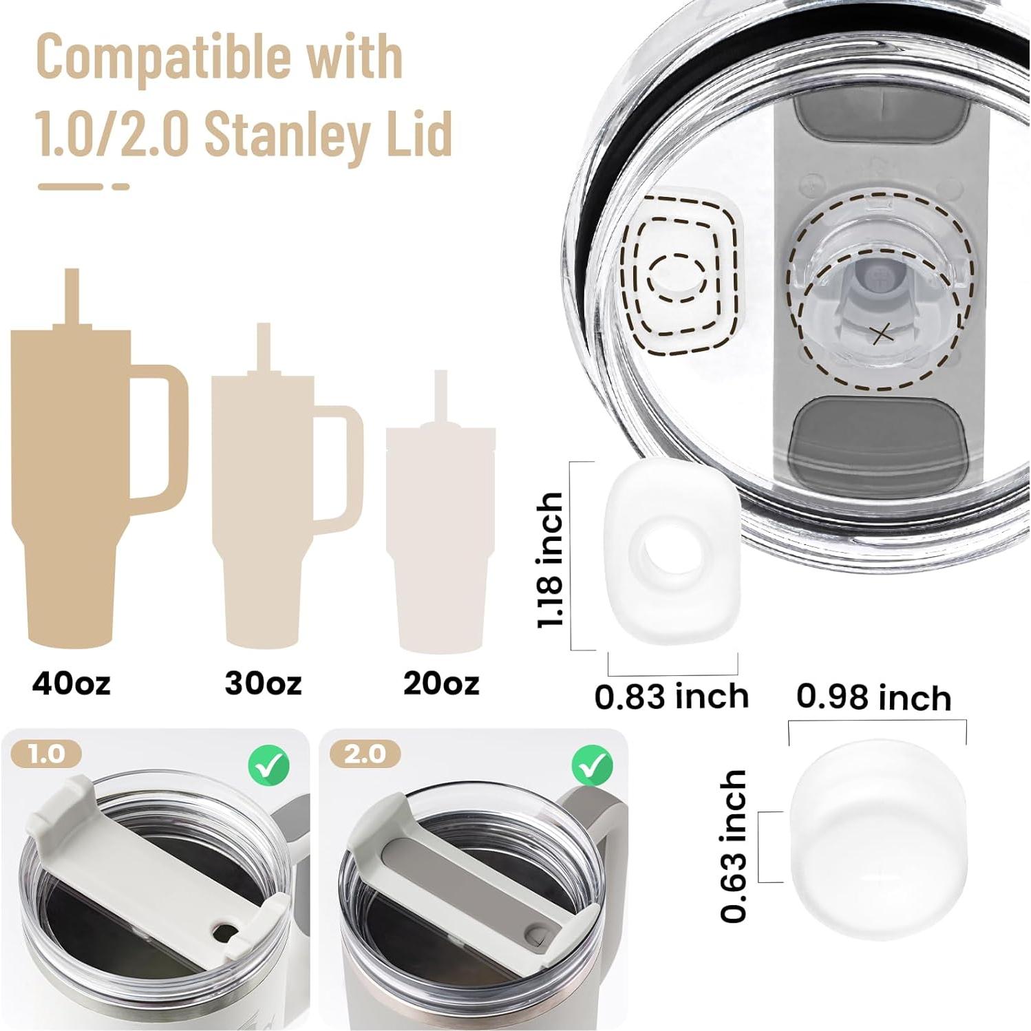 Juego de Tapas Antiderrame Gracenal para Stanley Cup 8 Piezas