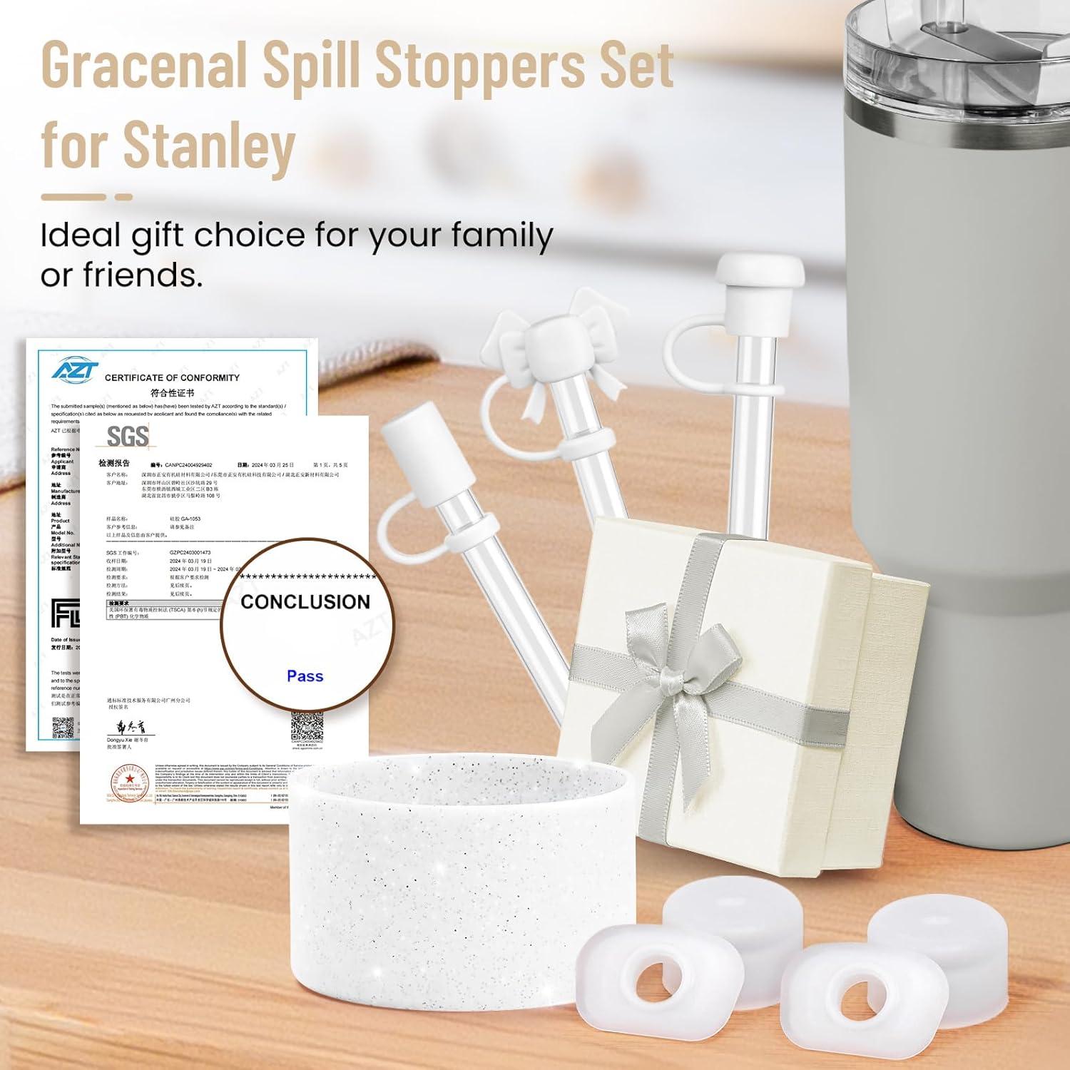 Juego de Tapas Antiderrame Gracenal para Stanley Cup 8 Piezas