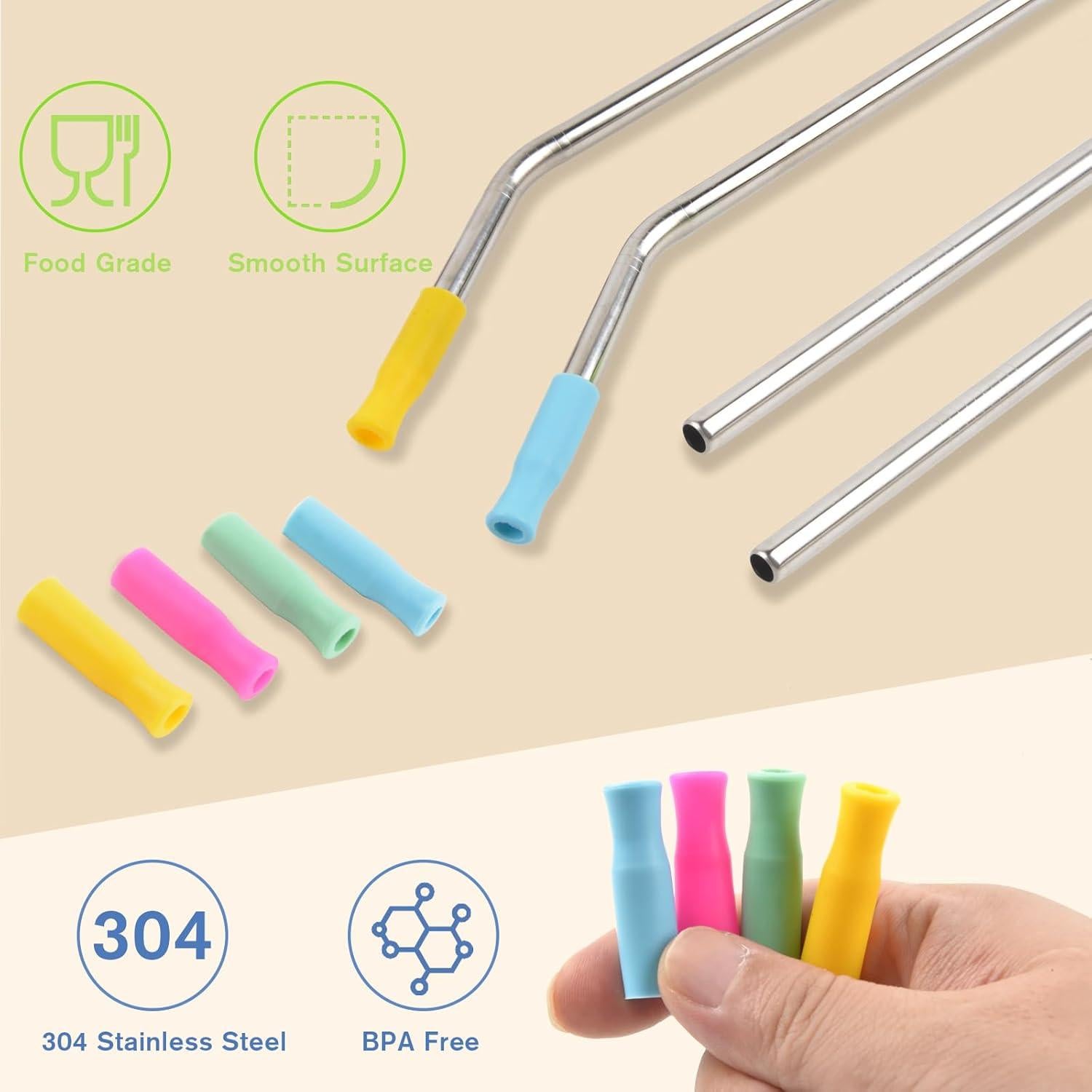 Popotes Reutilizables ChezMax 31.5 cm para Taza Stanley