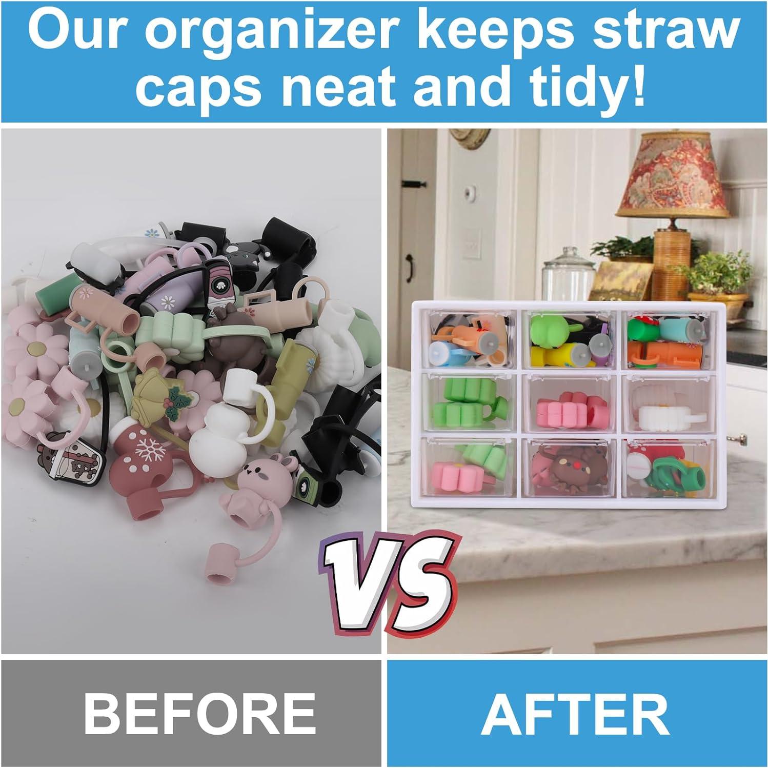 Organizador de Tapas de Popote Vodolo 30-40oz Apilable